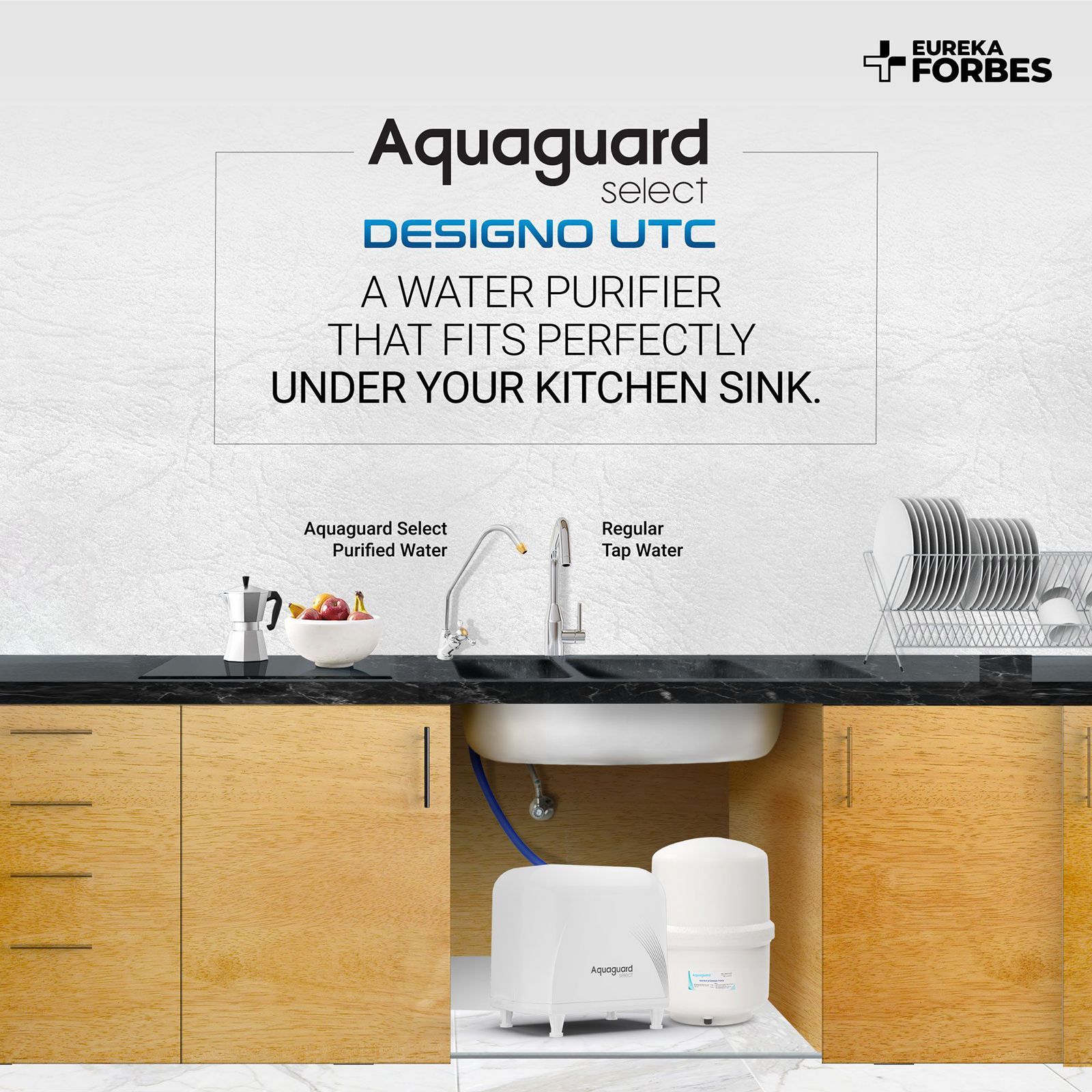 Aquaguard Select Designo UTC 8L RO + UV + MTDS Smart Water Purifier with Active Copper Zinc Booster and Biotron Technology (White)_9