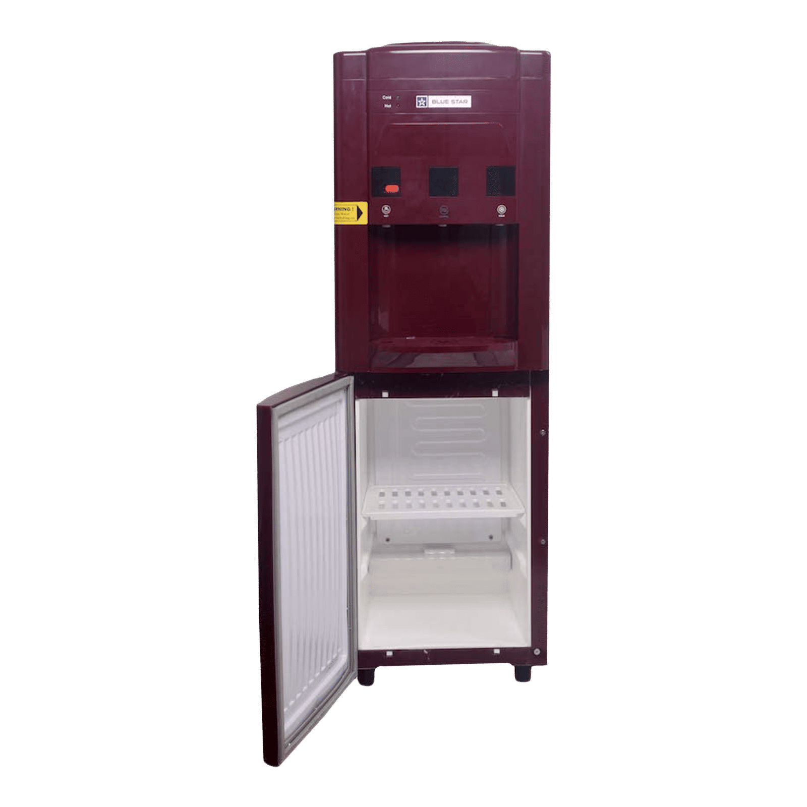 Blue Star Hot, Cold and Normal Top Load Water Dispenser with Cooling Cabinet (Maroon)_5