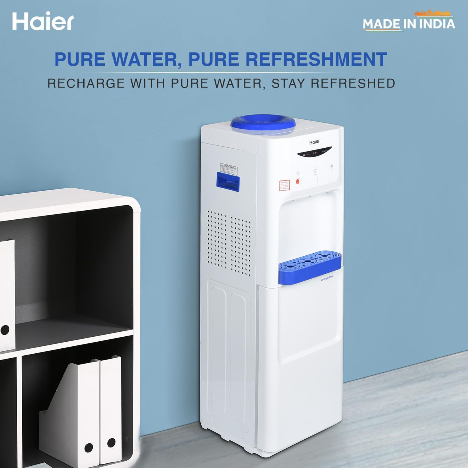 Haier HWD-3WFMR Hot, Cold and Normal Top Load Water Dispenser with Cooling Cabinet (White)_17