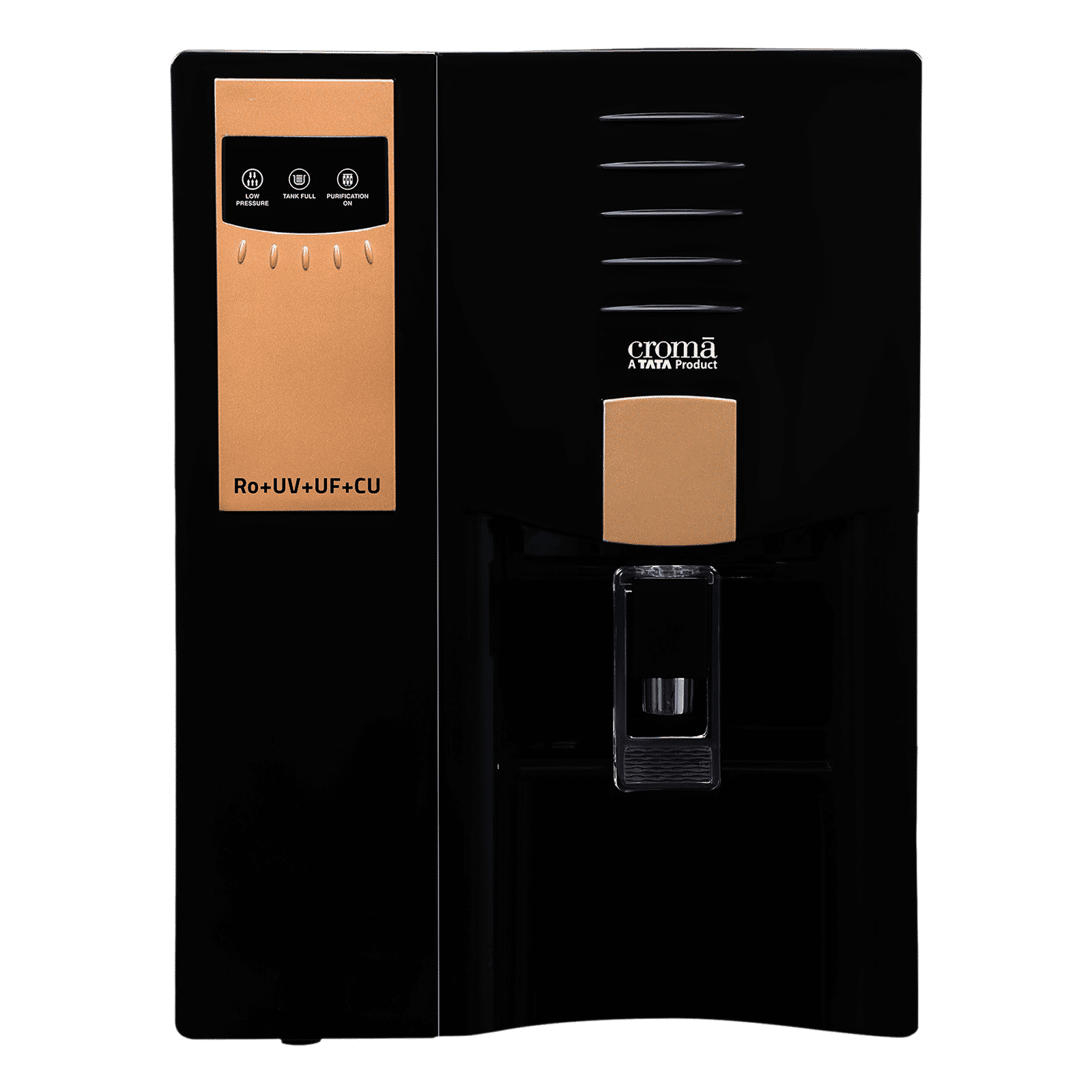Croma 7.5L RO + UV + UF Water Purifier with Advanced Copper Technology (Black) Croma 7.5L RO + UV + UF Water Purifier with Advanced Copper Technology (Black)_1