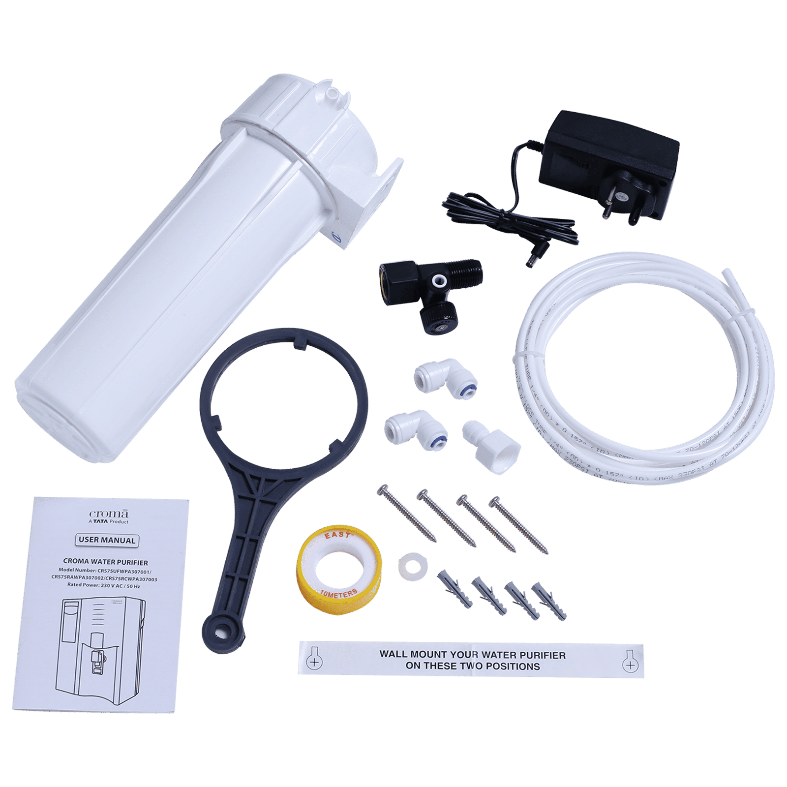 Croma 7.5L RO + UV + UF Water Purifier with Advanced Copper Technology (Black) Croma 7.5L RO + UV + UF Water Purifier with Advanced Copper Technology (Black)_7