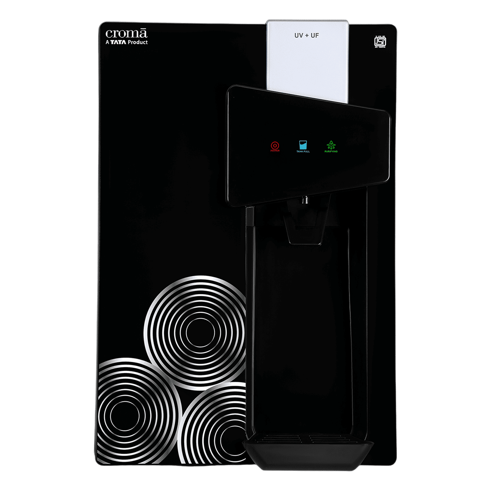 Croma AU04 8.5L UV + UF Water Purifier with Advanced Dual Filtration (Black)_1