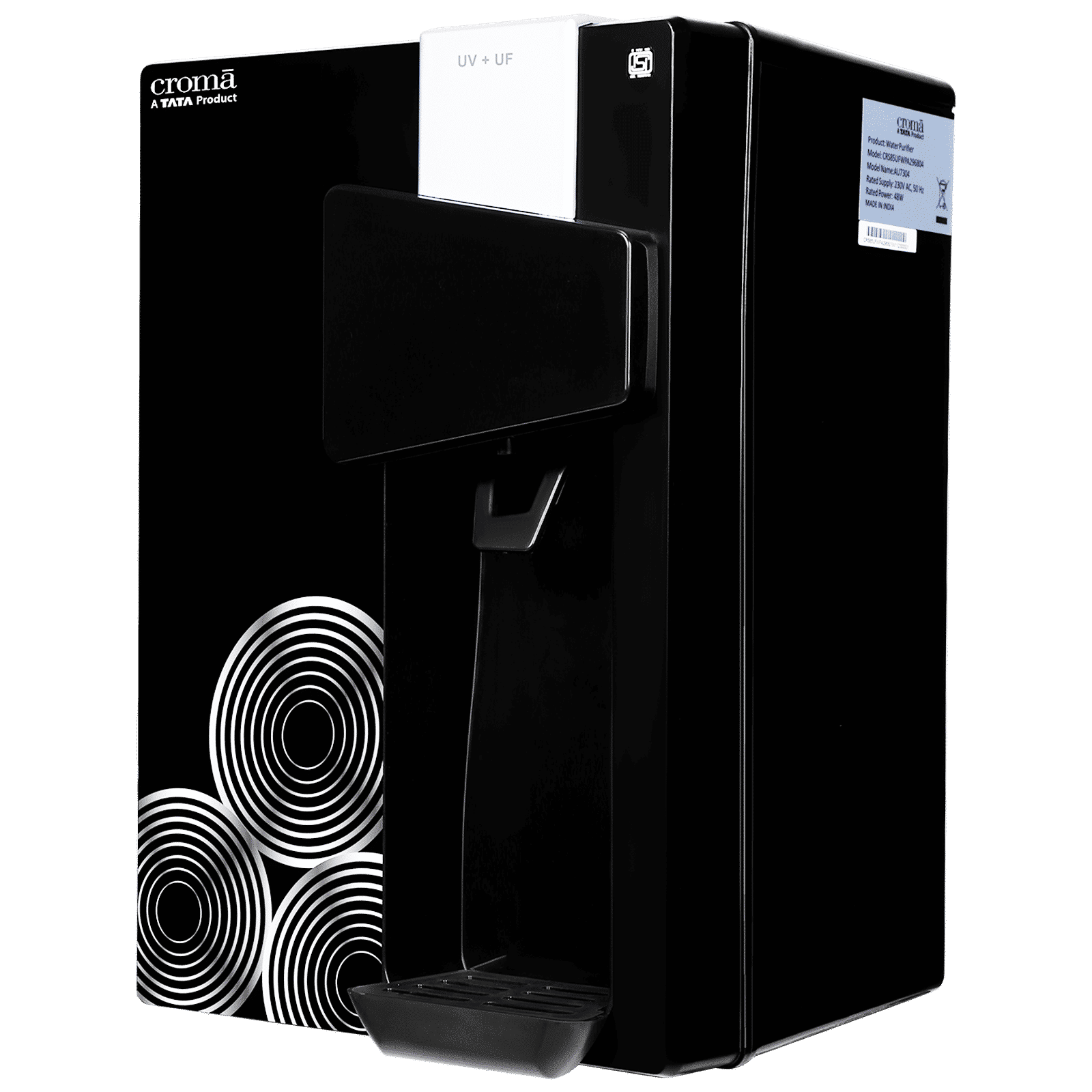 Croma AU04 8.5L UV + UF Water Purifier with Advanced Dual Filtration (Black)_7