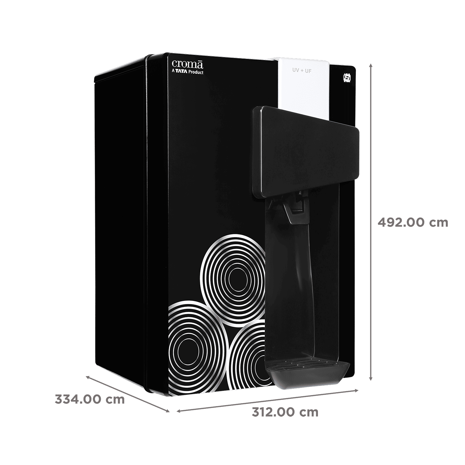 Croma AU04 8.5L UV + UF Water Purifier with Advanced Dual Filtration (Black)_2