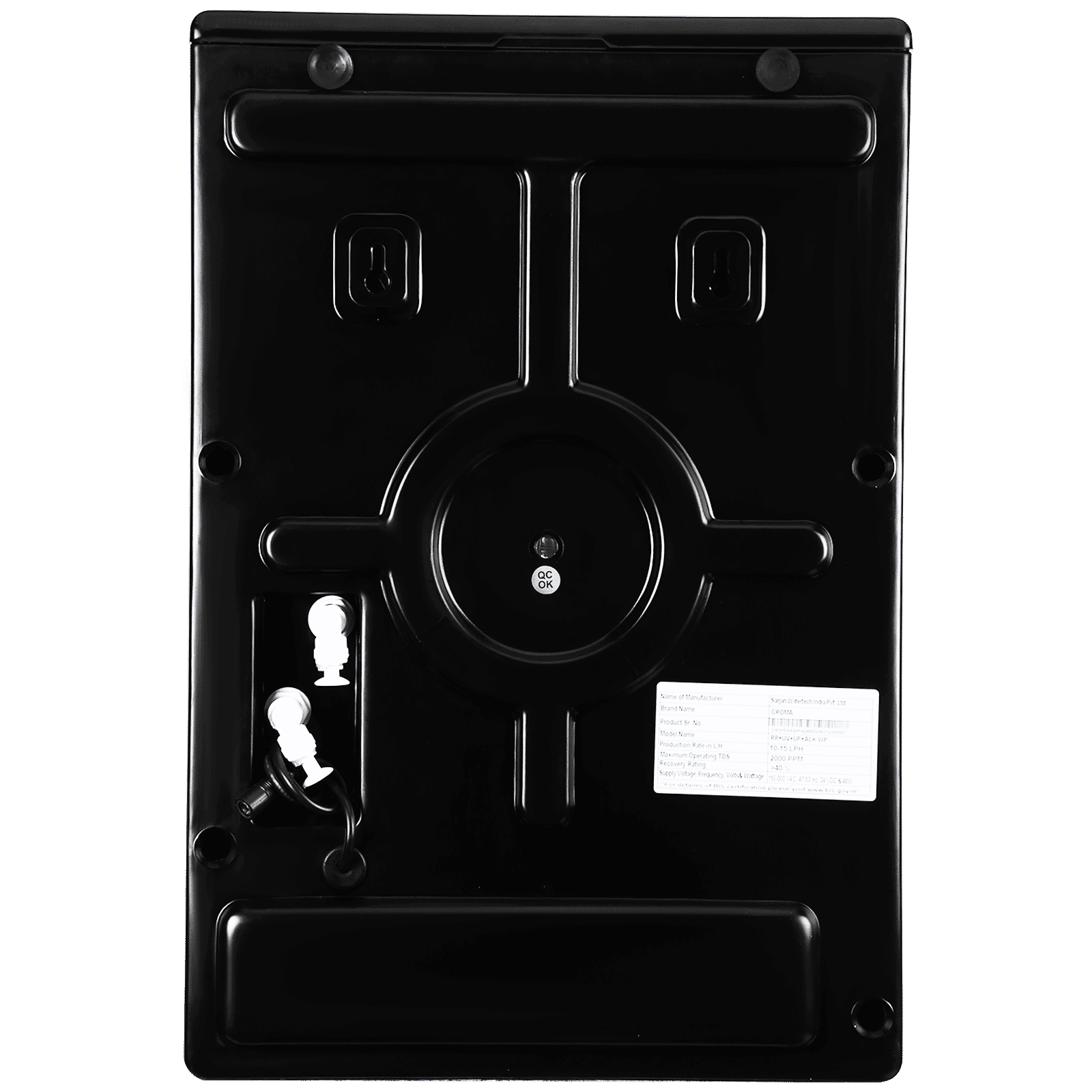 Croma AU04 8.5L UV + UF Water Purifier with Advanced Dual Filtration (Black)_5