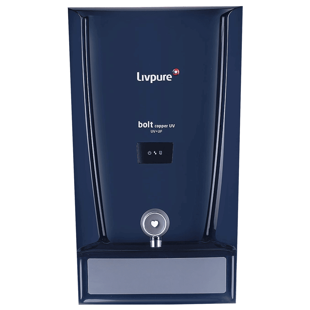 Livpure Bolt Copper 7L UV + UF Water Purifier with Carbon Block Filter (Blue)_1