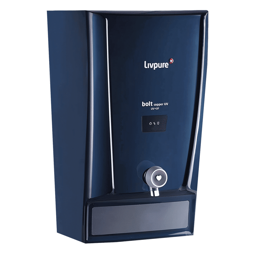 Livpure Bolt Copper 7L UV + UF Water Purifier with Carbon Block Filter (Blue)_5
