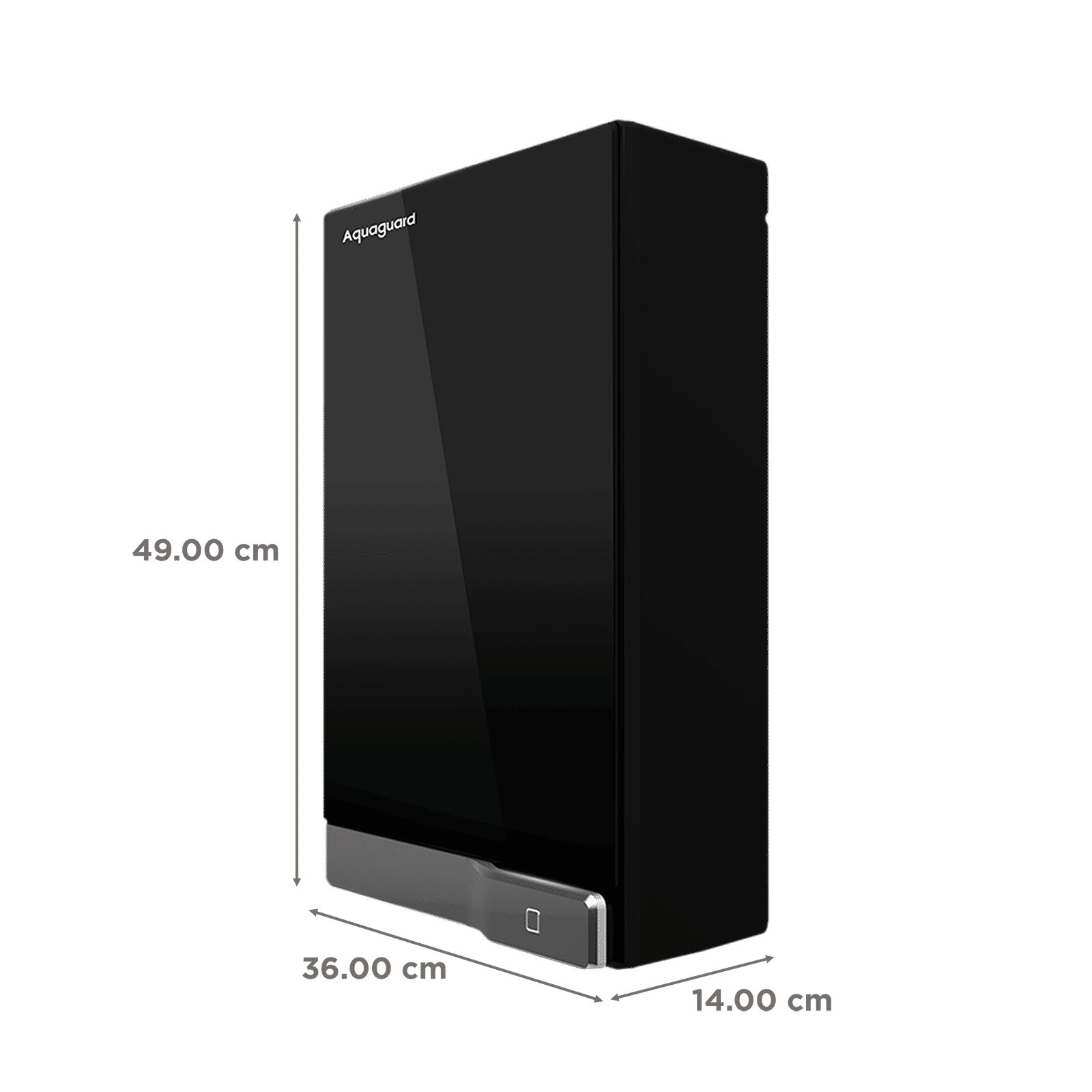 Aquaguard Slim Glass 3L UV Water Purifier with Active Copper Zinc Booster Technology (Black & Silver) Aquaguard Slim Glass 3L UV Water Purifier with Active Copper Zinc Booster Technology (Black & Silver)_2