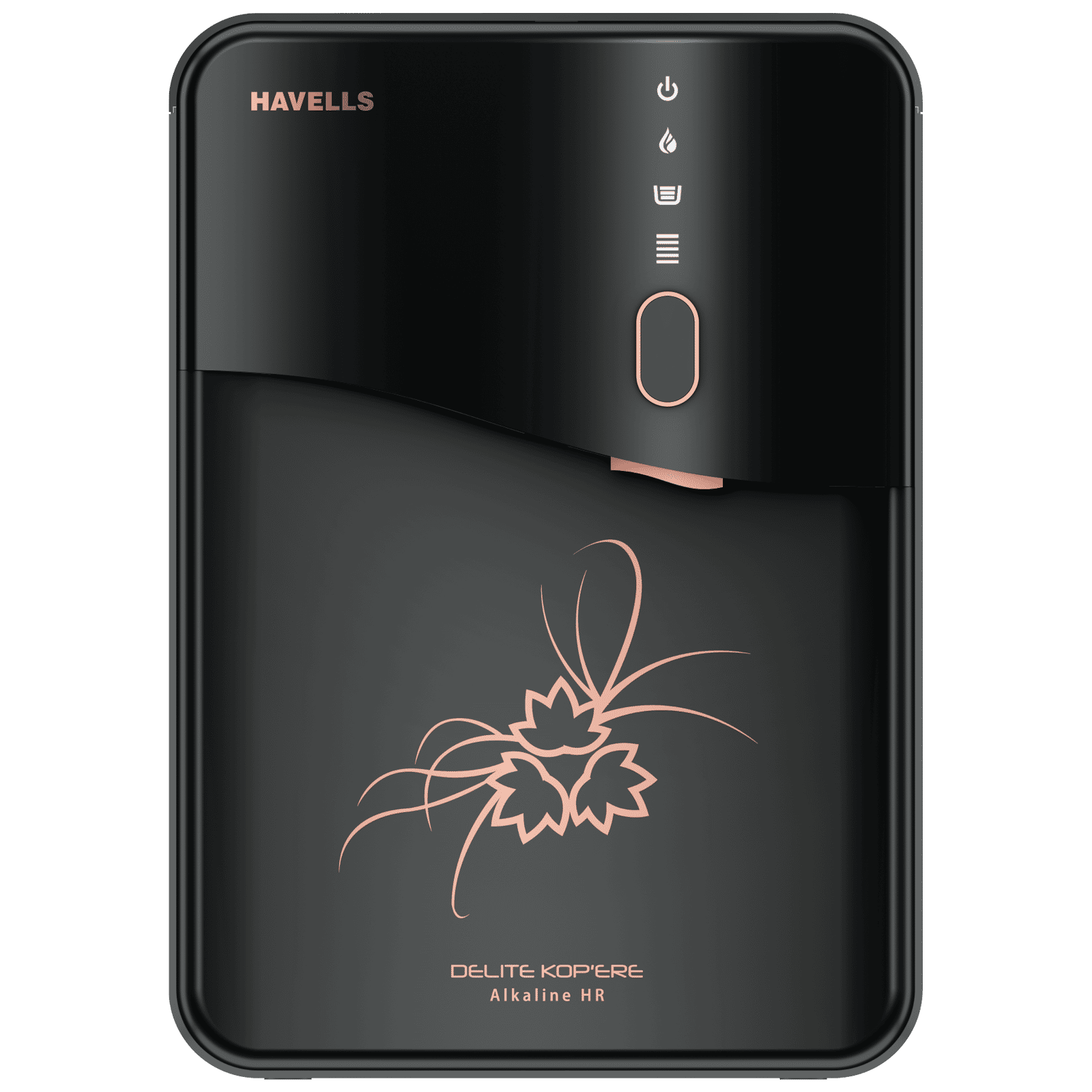 HAVELLS Delite Kop'ere 6.5L RO + UV Water Purifier with LED Display (Dark Grey)_1