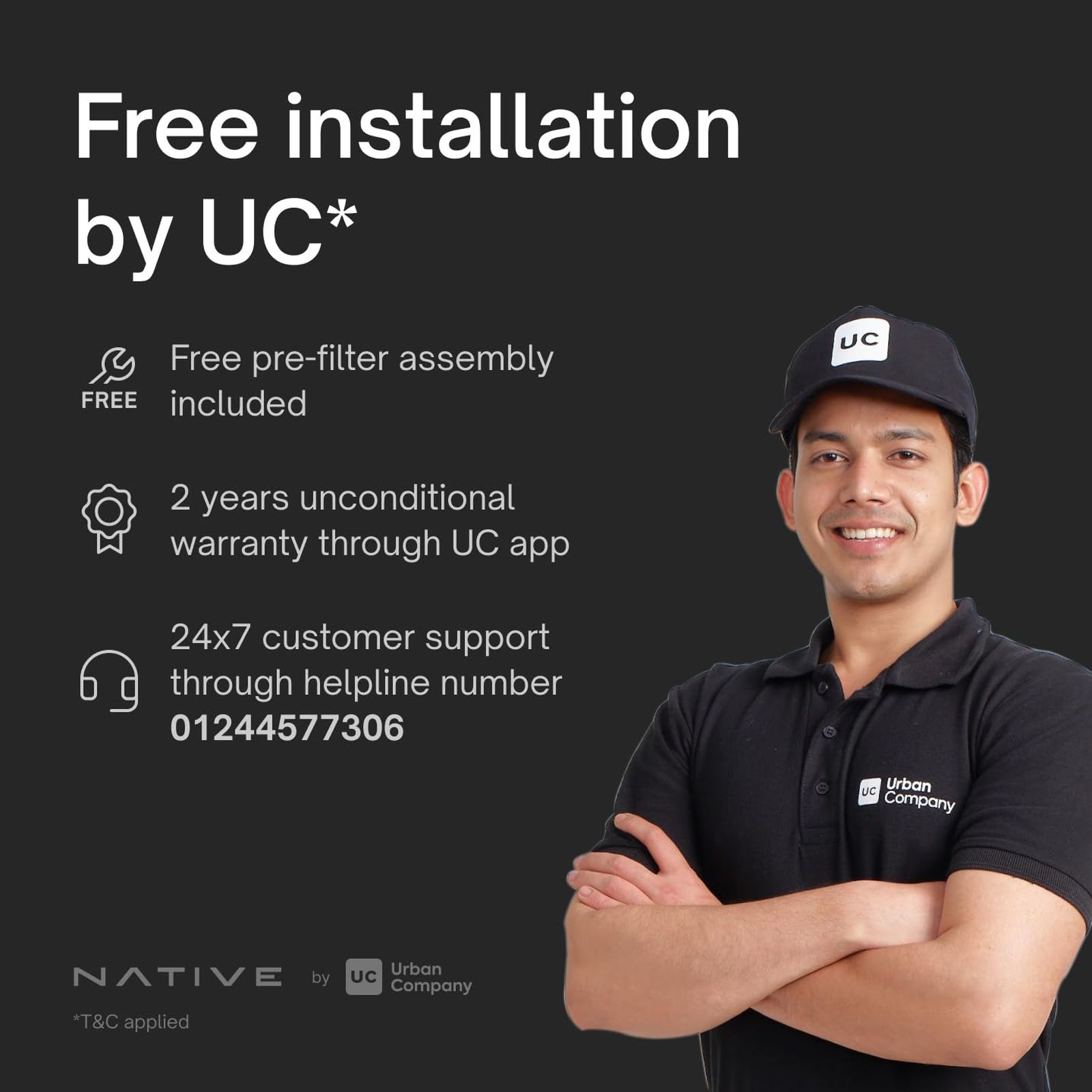 Native by UC M1 8L RO + UV + Copper + Alkaline Water Purifier with Smart Rinse Technology (Black) Native by UC M1 8L RO + UV + Copper + Alkaline Water Purifier with Smart Rinse Technology (Black)_7