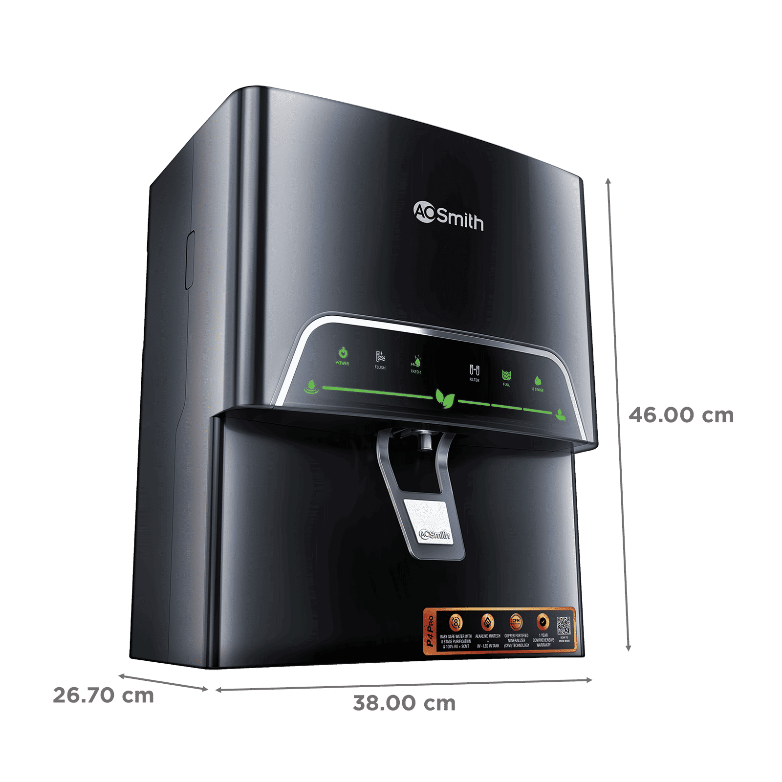 AO Smith ProPlanet P4 Pro 5L RO + SCMT Water Purifier with Advance Recovery Technology (Black) AO Smith ProPlanet P4 Pro 5L RO + SCMT Water Purifier with Advance Recovery Technology (Black)_2