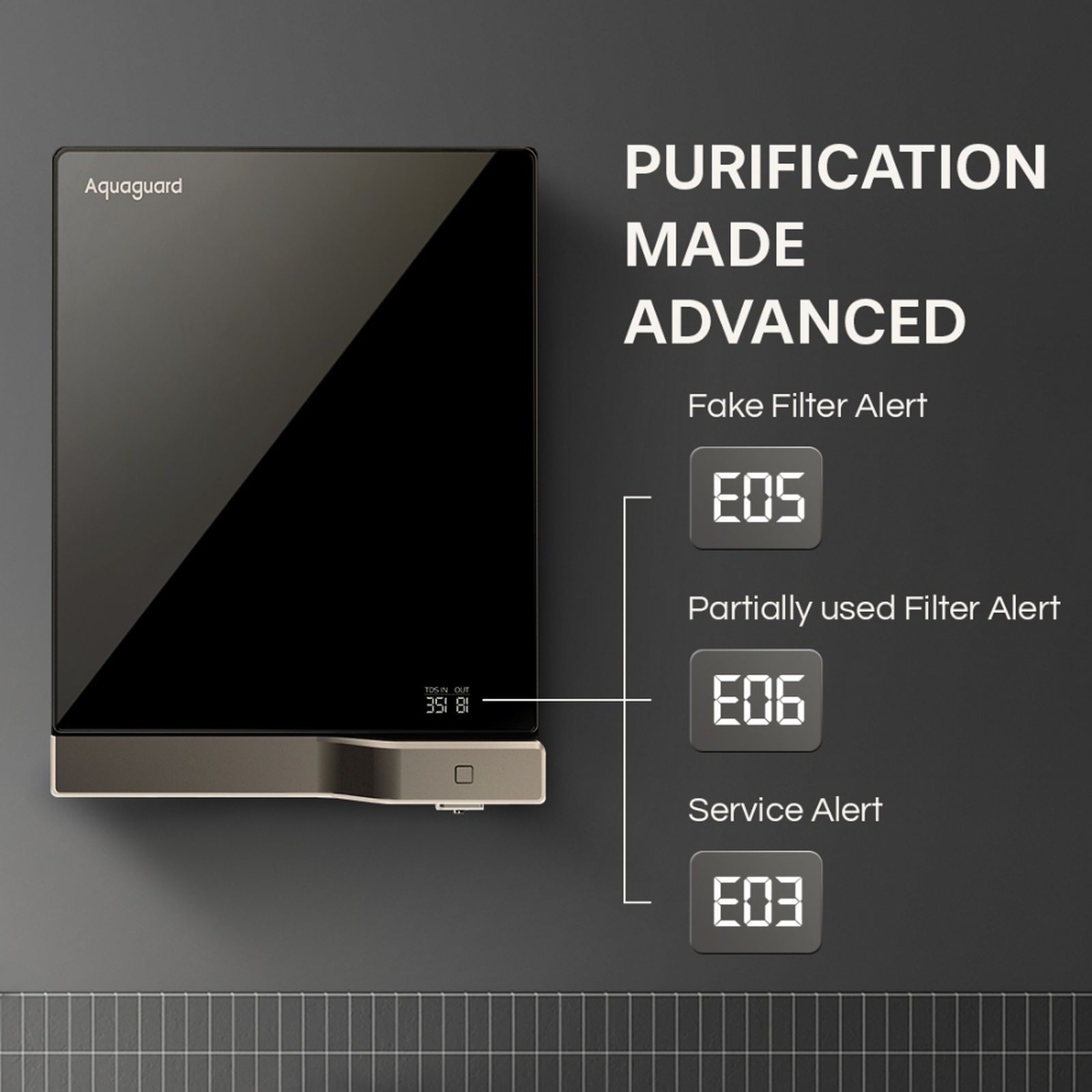 Aquaguard Slimtech Glass 3.6L RO + UV + TA Water Purifier with 5th Gen UV LED (Black) Aquaguard Slimtech Glass 3.6L RO + UV + TA Water Purifier with 5th Gen UV LED (Black)_9