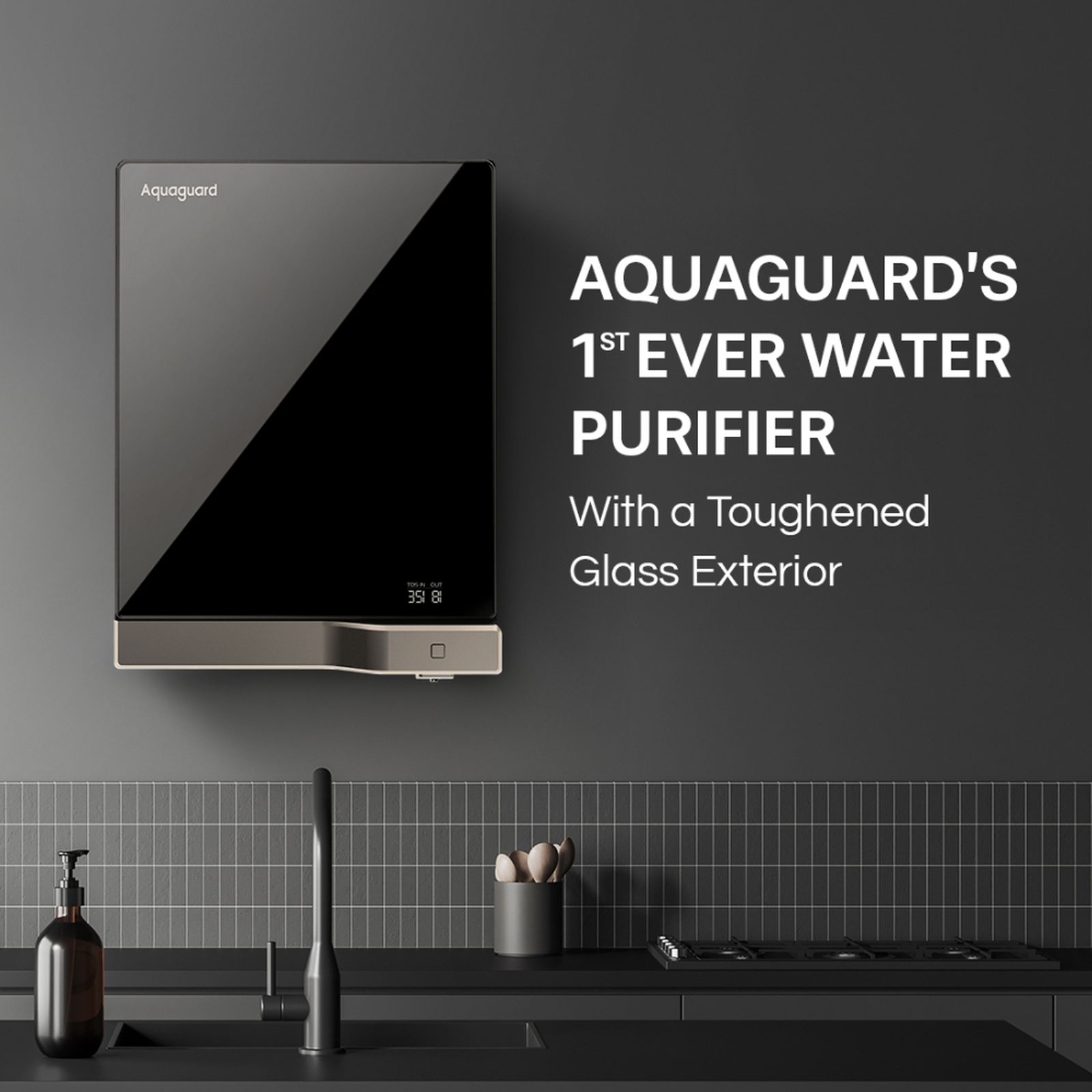Aquaguard Slimtech Glass 3.6L RO + UV + TA Water Purifier with 5th Gen UV LED (Black) Aquaguard Slimtech Glass 3.6L RO + UV + TA Water Purifier with 5th Gen UV LED (Black)_4