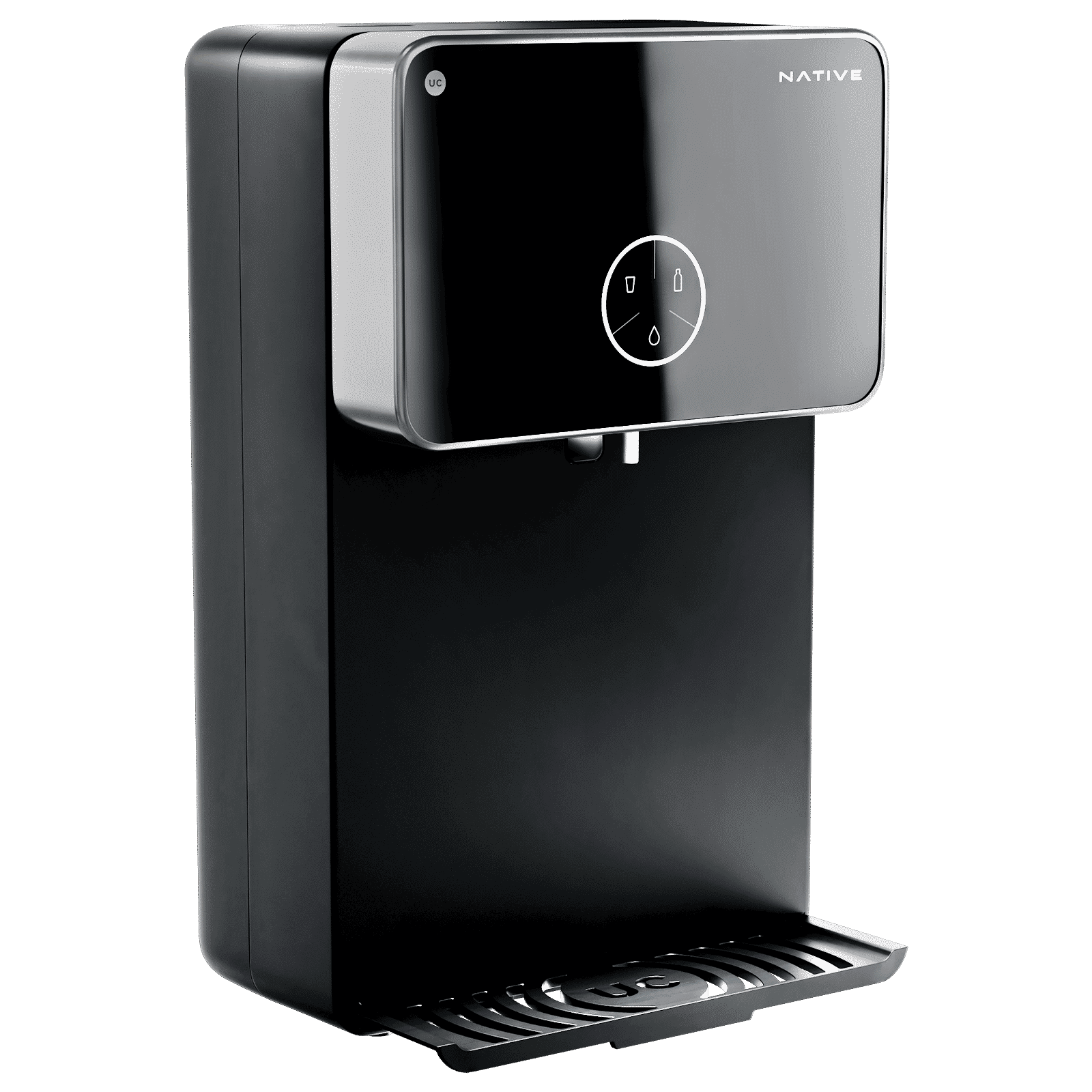 Native by UC M2 8L RO + UV + Copper + Alkaline + Minerals Water Purifier with Thin Film Composite Reverse Osmosis Membrane (Black) Native by UC M2 8L RO + UV + Copper + Alkaline + Minerals Water Purifier with Thin Film Composite Reverse Osmosis Membrane (Black)_1