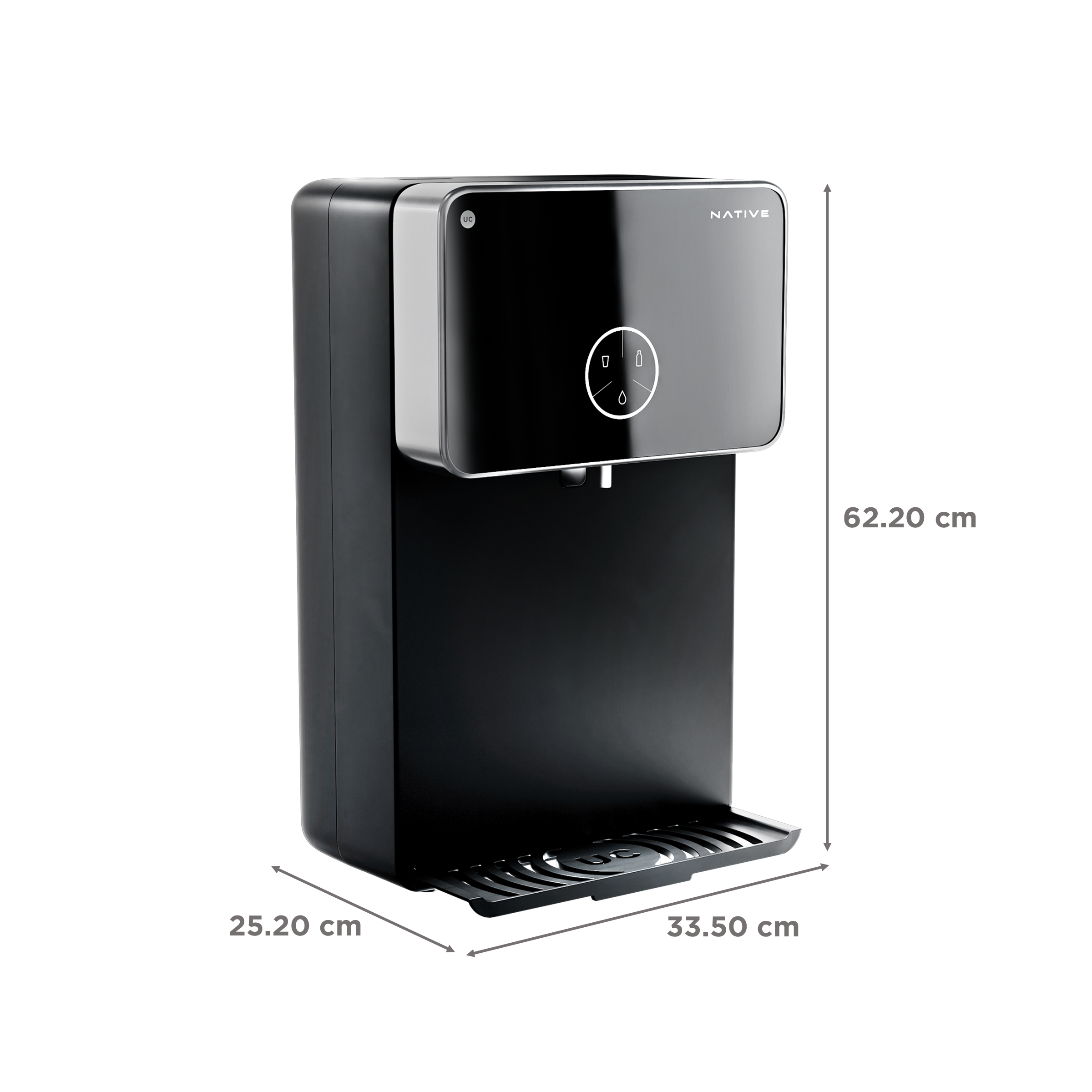 Native by UC M2 8L RO + UV + Copper + Alkaline + Minerals Water Purifier with Thin Film Composite Reverse Osmosis Membrane (Black) Native by UC M2 8L RO + UV + Copper + Alkaline + Minerals Water Purifier with Thin Film Composite Reverse Osmosis Membrane (Black)_2