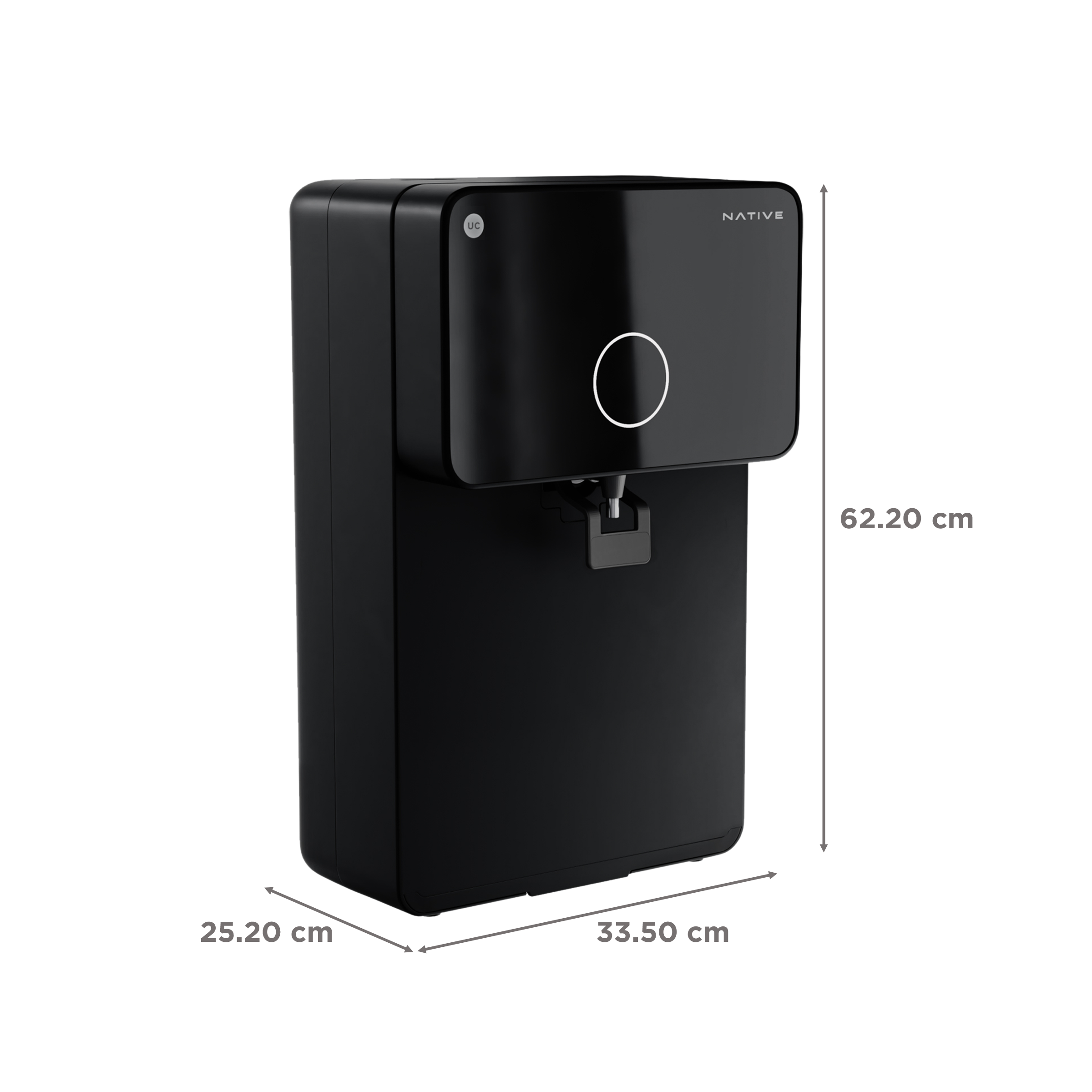 Native by UC M1 8L RO + UV + Copper + Alkaline + Minerals Water Purifier with Thin Film Composite Reverse Osmosis Membrane (Black) Native by UC M1 8L RO + UV + Copper + Alkaline + Minerals Water Purifier with Thin Film Composite Reverse Osmosis Membrane (Black)_2