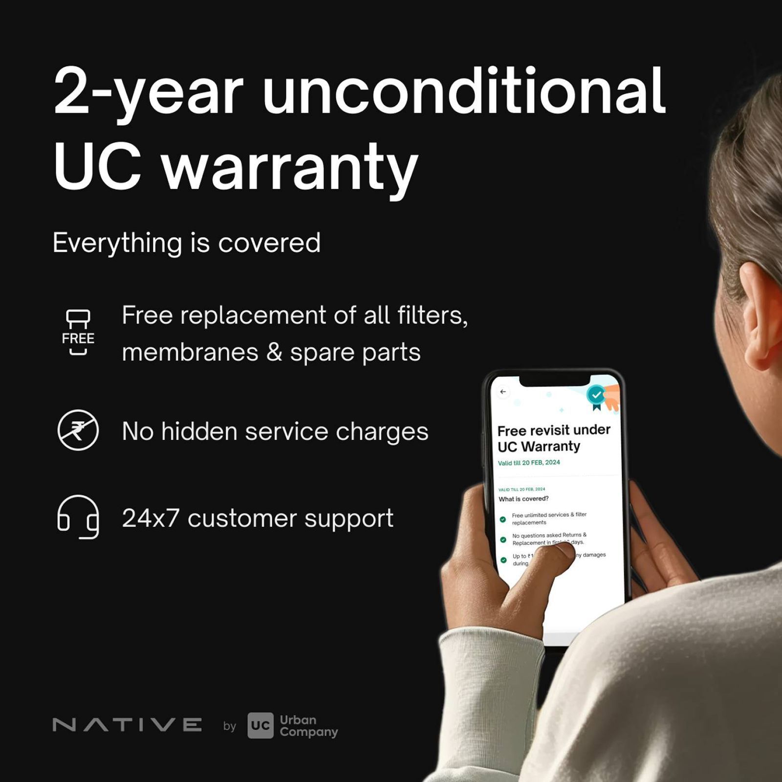 Native by UC M1 8L RO + UV + Copper + Alkaline + Minerals Water Purifier with Thin Film Composite Reverse Osmosis Membrane (Black) Native by UC M1 8L RO + UV + Copper + Alkaline + Minerals Water Purifier with Thin Film Composite Reverse Osmosis Membrane (Black)_9