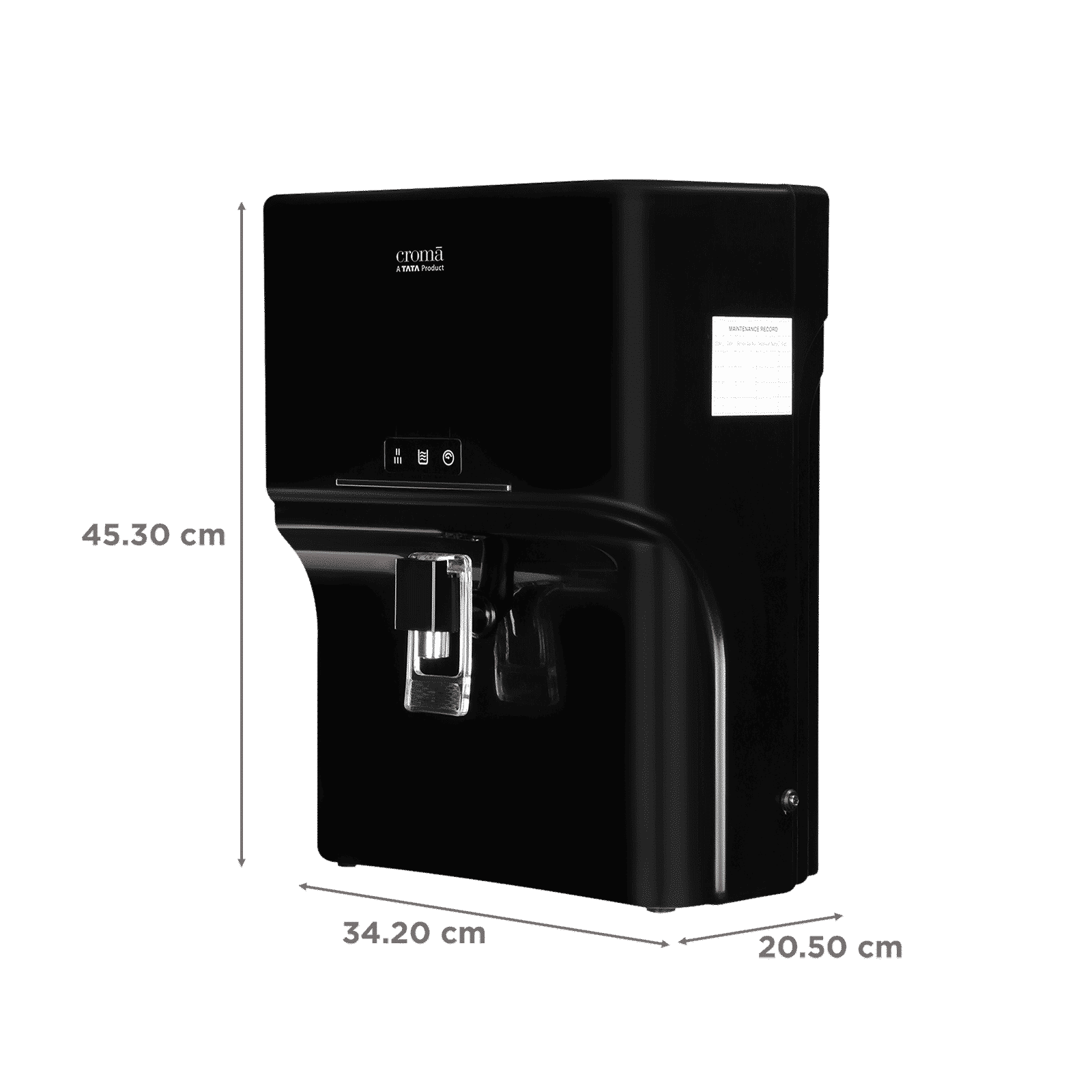 Croma 7L RO + UV + UF + Minerals Water Purifier with 8 Stage Purification Technology (Black) 2025_2