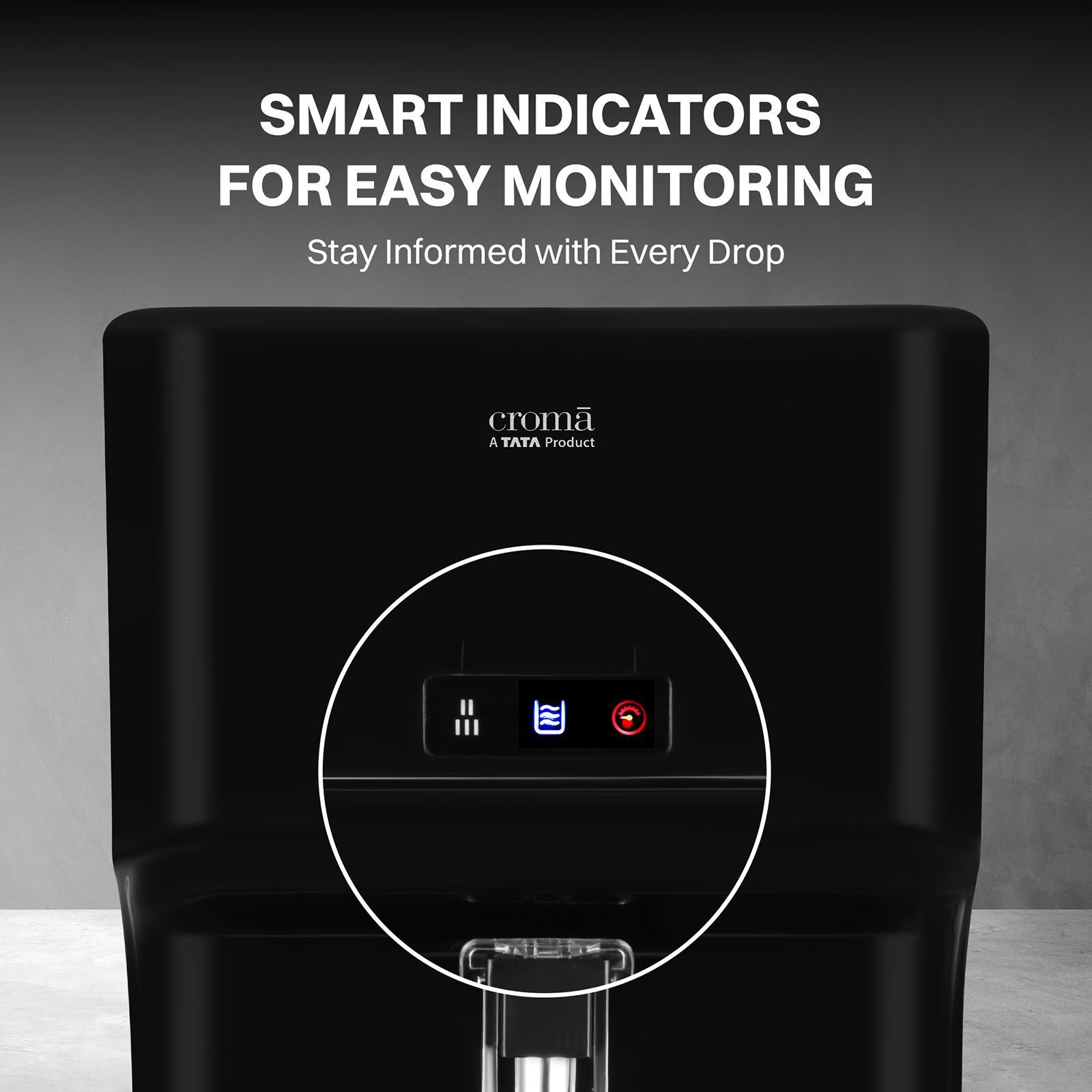 Croma 7L RO + UV + UF + Minerals Water Purifier with 8 Stage Purification Technology (Black) 2025_6