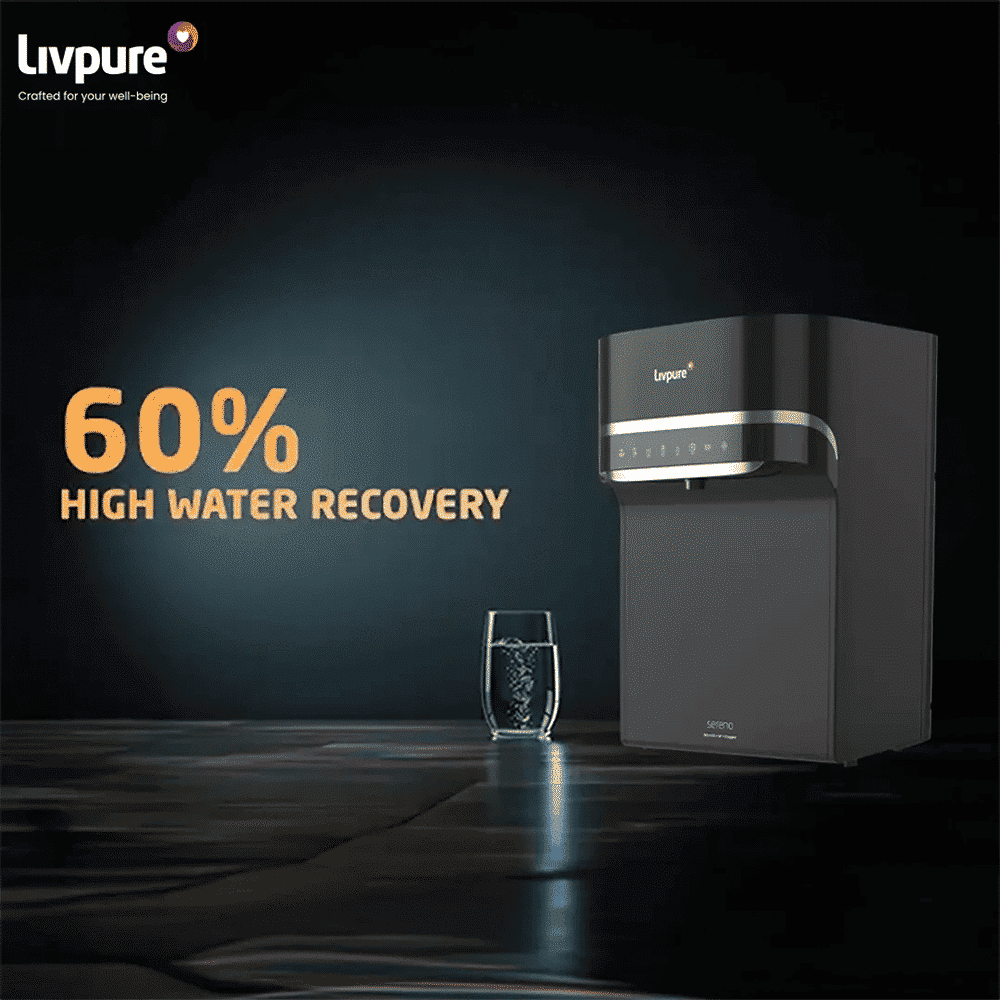 Livpure Sereno 5.5L RO + UV + UF + Copper Water Purifier with High Recovery Technology (Black)_9