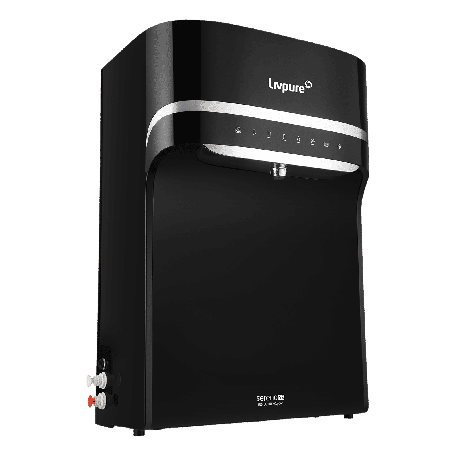 Livpure Sereno 5.5L RO + UV + UF + Copper Water Purifier with High Recovery Technology (Black)_5