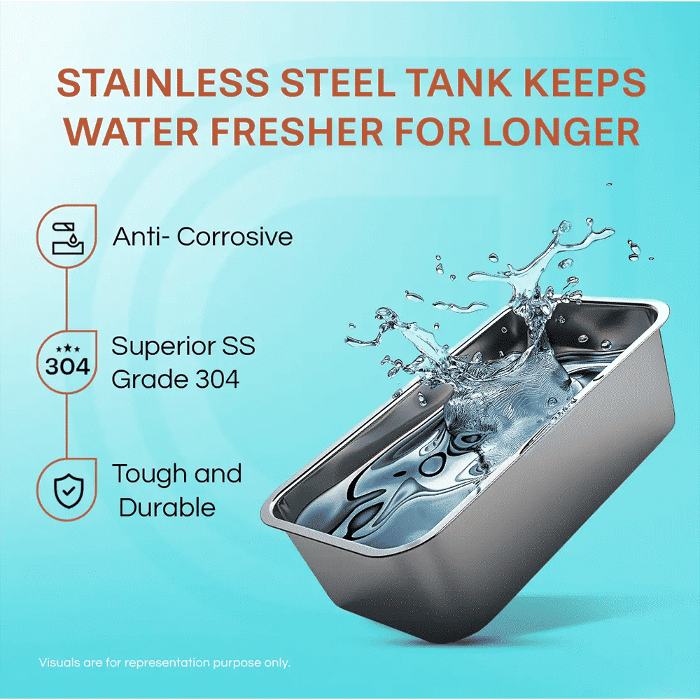 Aquaguard Enrich Stylo 5L RO+UV Water Purifier with Active Copper Zinc Booster Technology (Black)_12