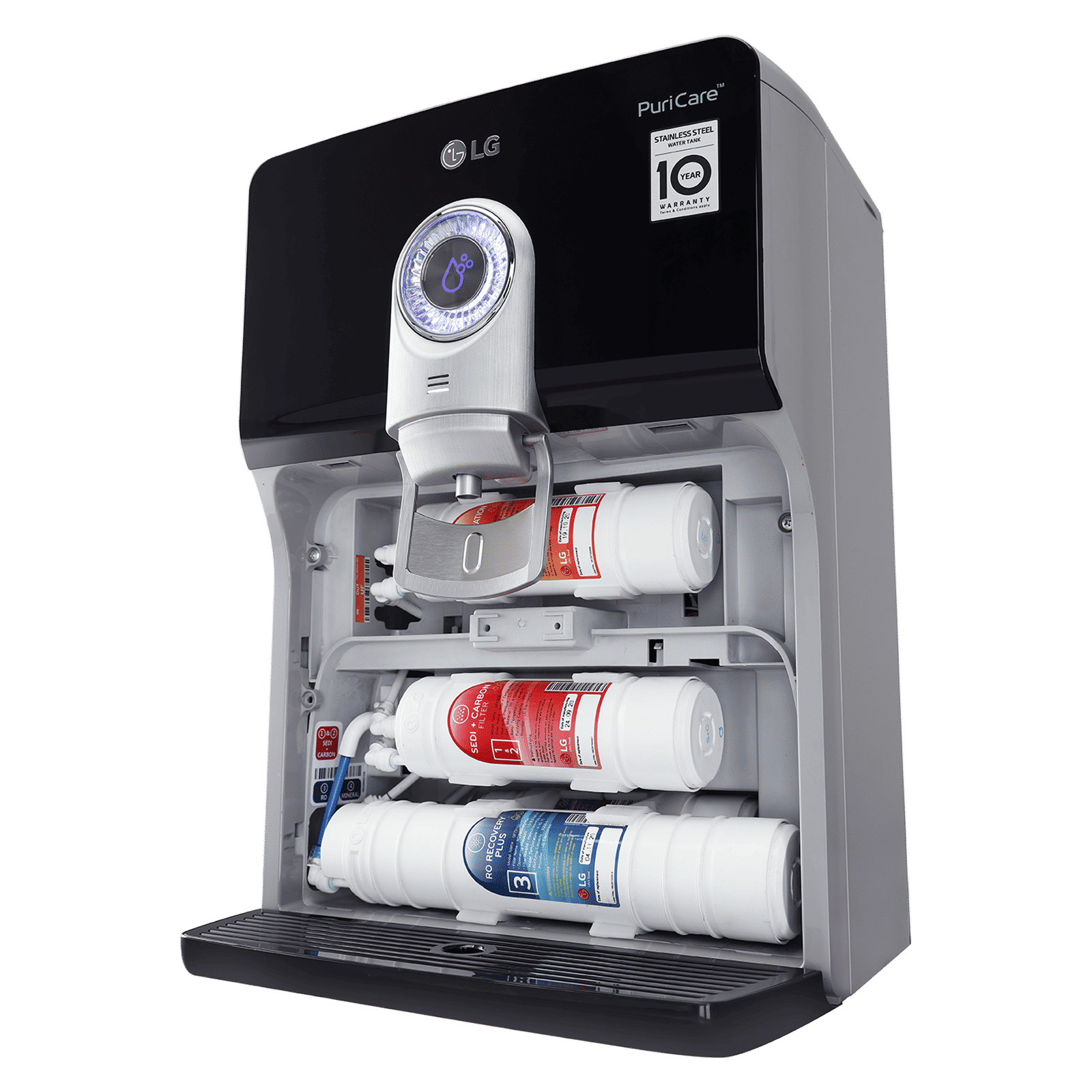 LG PuriCare 8L RO + UV + UF + Mineral Booster Water Purifier with Multi Stage Filtration (Solid Black) LG PuriCare 8L RO + UV + UF + Mineral Booster Water Purifier with Multi Stage Filtration (Solid Black)_4