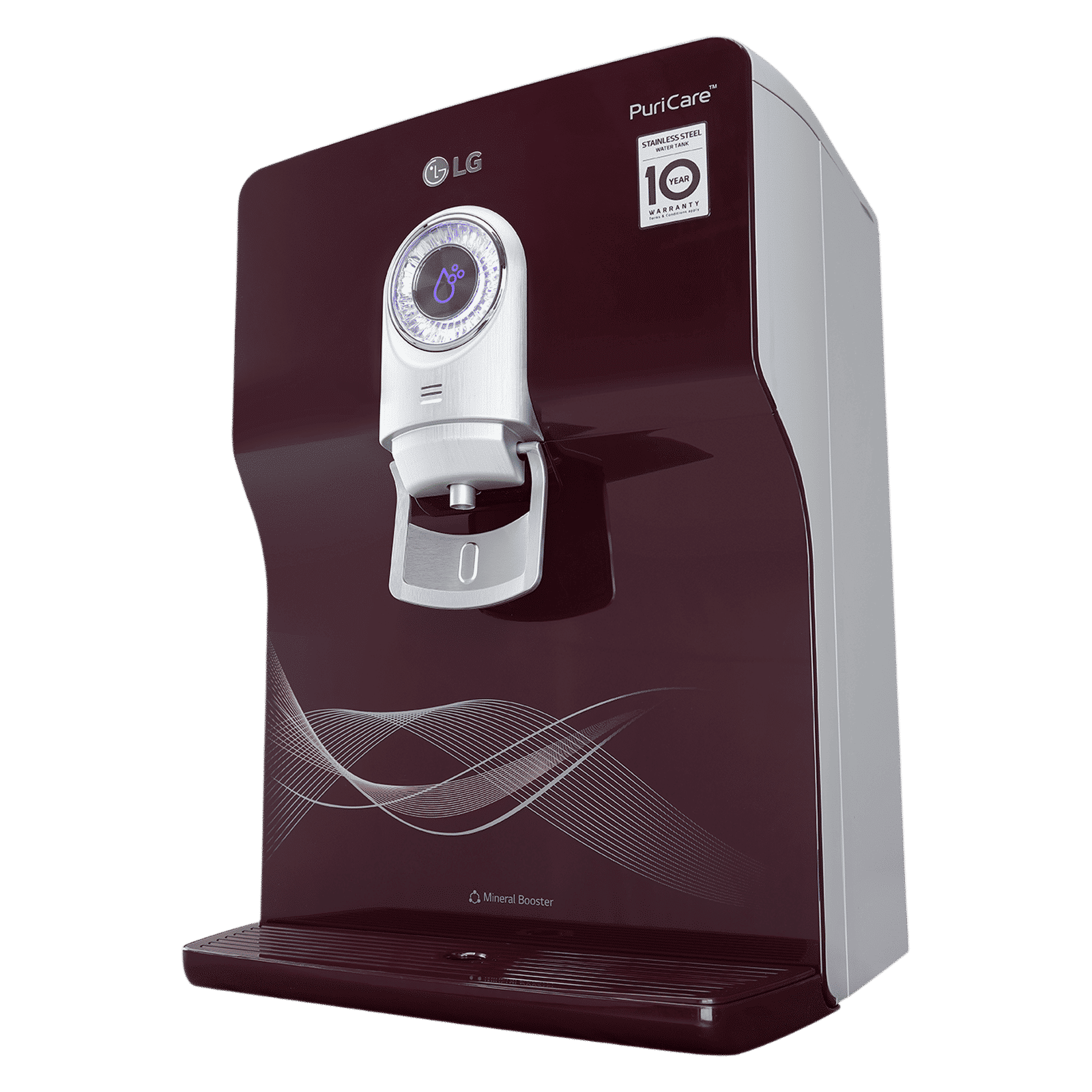 LG PuriCare 8L RO + UV + UF + Mineral Booster Water Purifier with Multi Stage Filtration (Crimson Red) LG PuriCare 8L RO + UV + UF + Mineral Booster Water Purifier with Multi Stage Filtration (Crimson Red)_9
