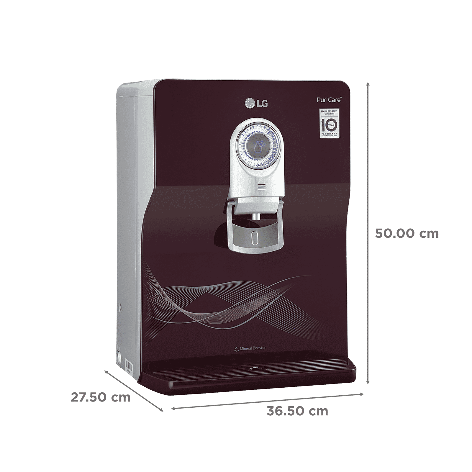 LG PuriCare 8L RO + UV + UF + Mineral Booster Water Purifier with Multi Stage Filtration (Crimson Red) LG PuriCare 8L RO + UV + UF + Mineral Booster Water Purifier with Multi Stage Filtration (Crimson Red)_2