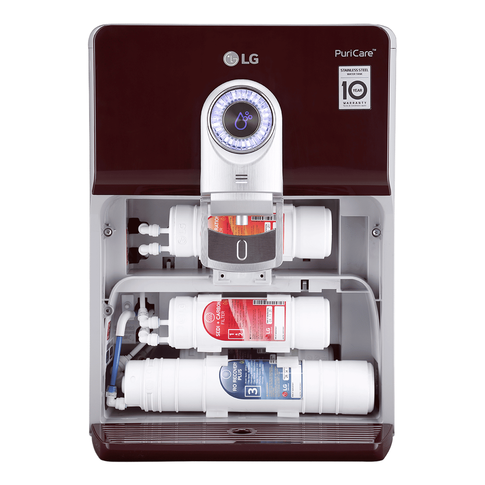 LG PuriCare 8L RO + UV + UF + Mineral Booster Water Purifier with Multi Stage Filtration (Crimson Red) LG PuriCare 8L RO + UV + UF + Mineral Booster Water Purifier with Multi Stage Filtration (Crimson Red)_7