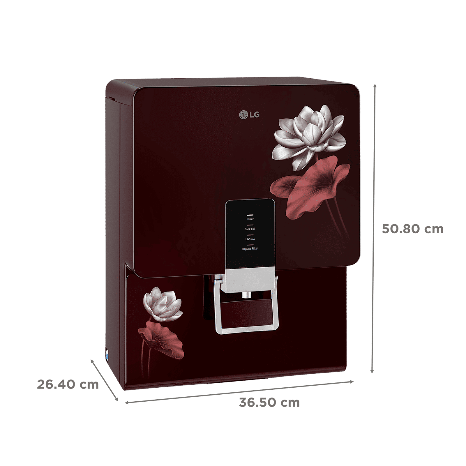 LG PuriCare 8L RO + UV + Mineral Booster Water Purifier with Multi Stage Filtration (Crimson Red) LG PuriCare 8L RO + UV + Mineral Booster Water Purifier with Multi Stage Filtration (Crimson Red)_2