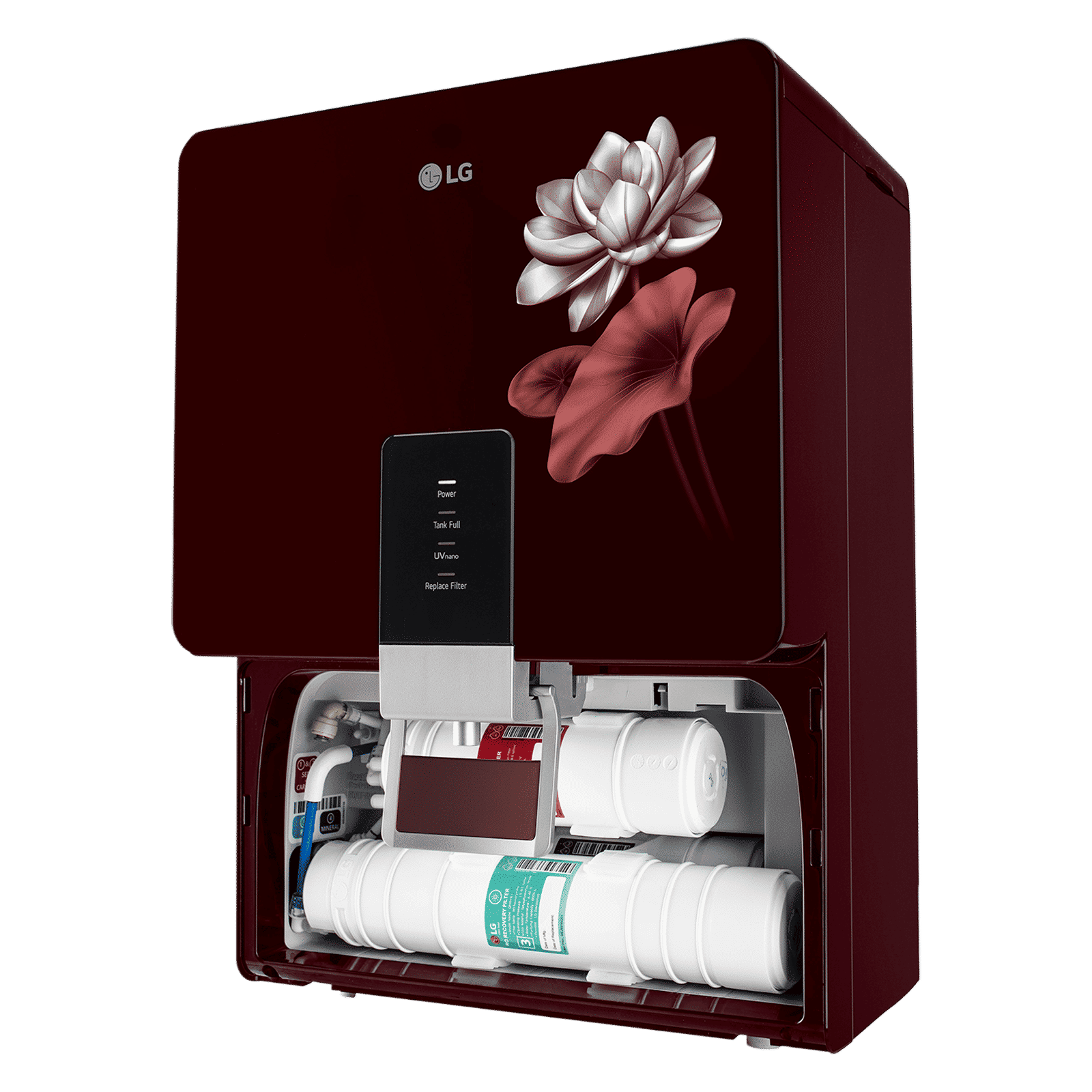LG PuriCare 8L RO + UV + Mineral Booster Water Purifier with Multi Stage Filtration (Crimson Red) LG PuriCare 8L RO + UV + Mineral Booster Water Purifier with Multi Stage Filtration (Crimson Red)_4