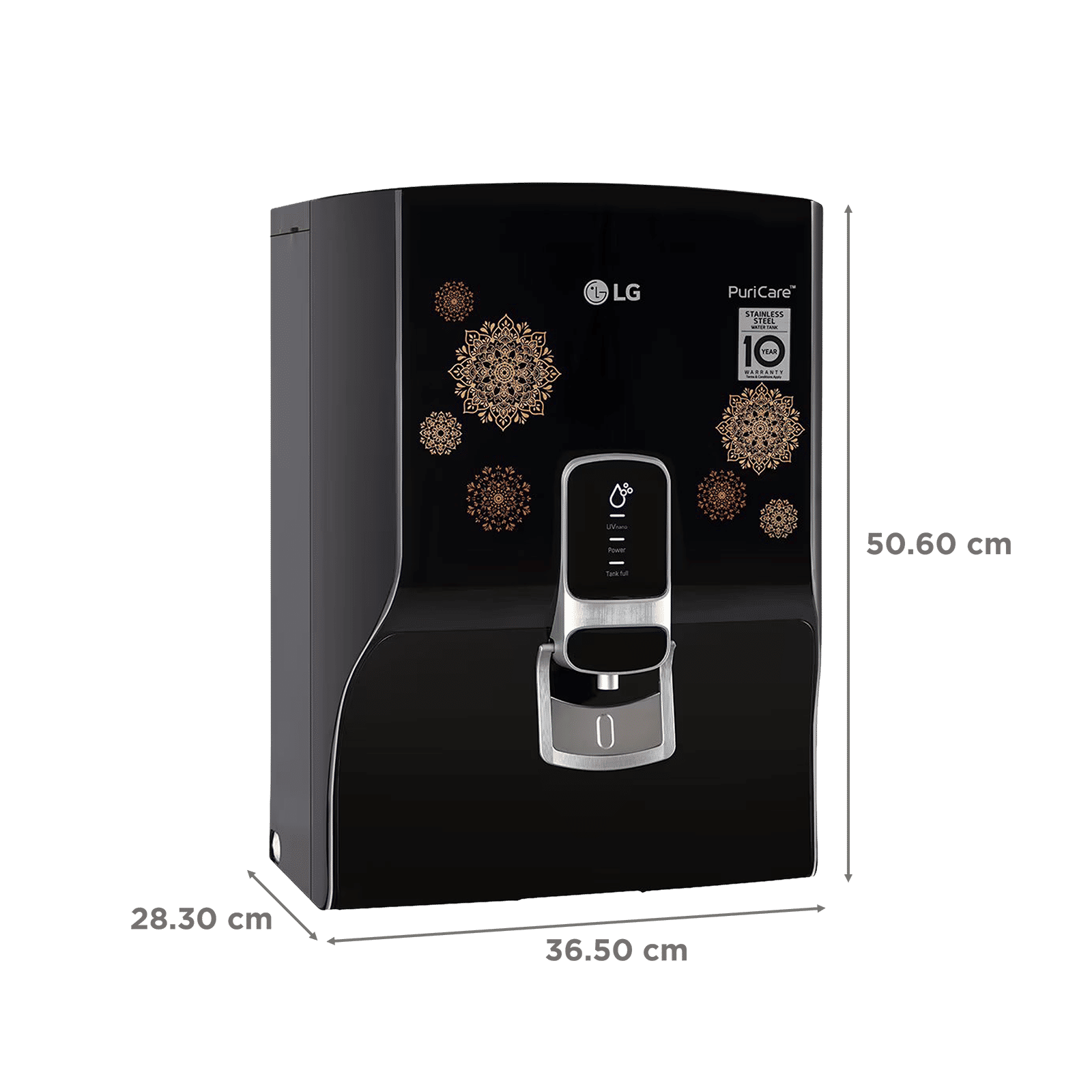 LG PuriCare 8L RO + UV + Mineral Booster Water Purifier with Multi Stage Filtration (Solid Black) LG PuriCare 8L RO + UV + Mineral Booster Water Purifier with Multi Stage Filtration (Solid Black)_2