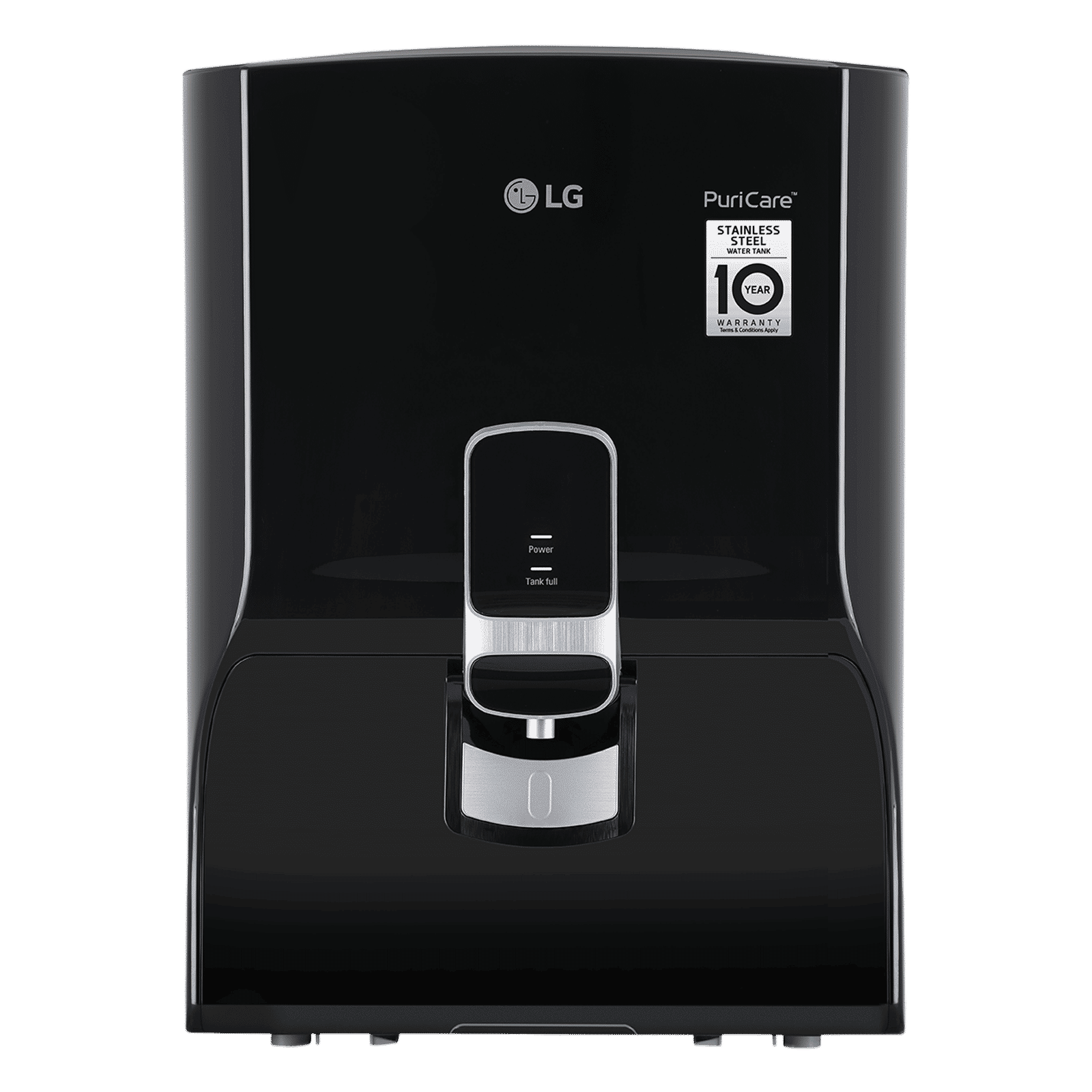 LG PuriCare 8L RO + Carbon Filter Water Purifier with Multi Stage Filtration (Solid Black)_1