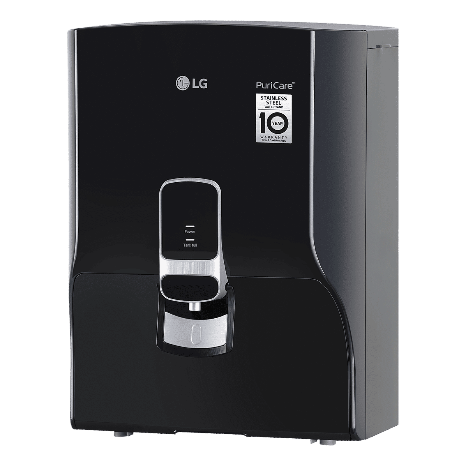 LG PuriCare 8L RO + Carbon Filter Water Purifier with Multi Stage Filtration (Solid Black)_4