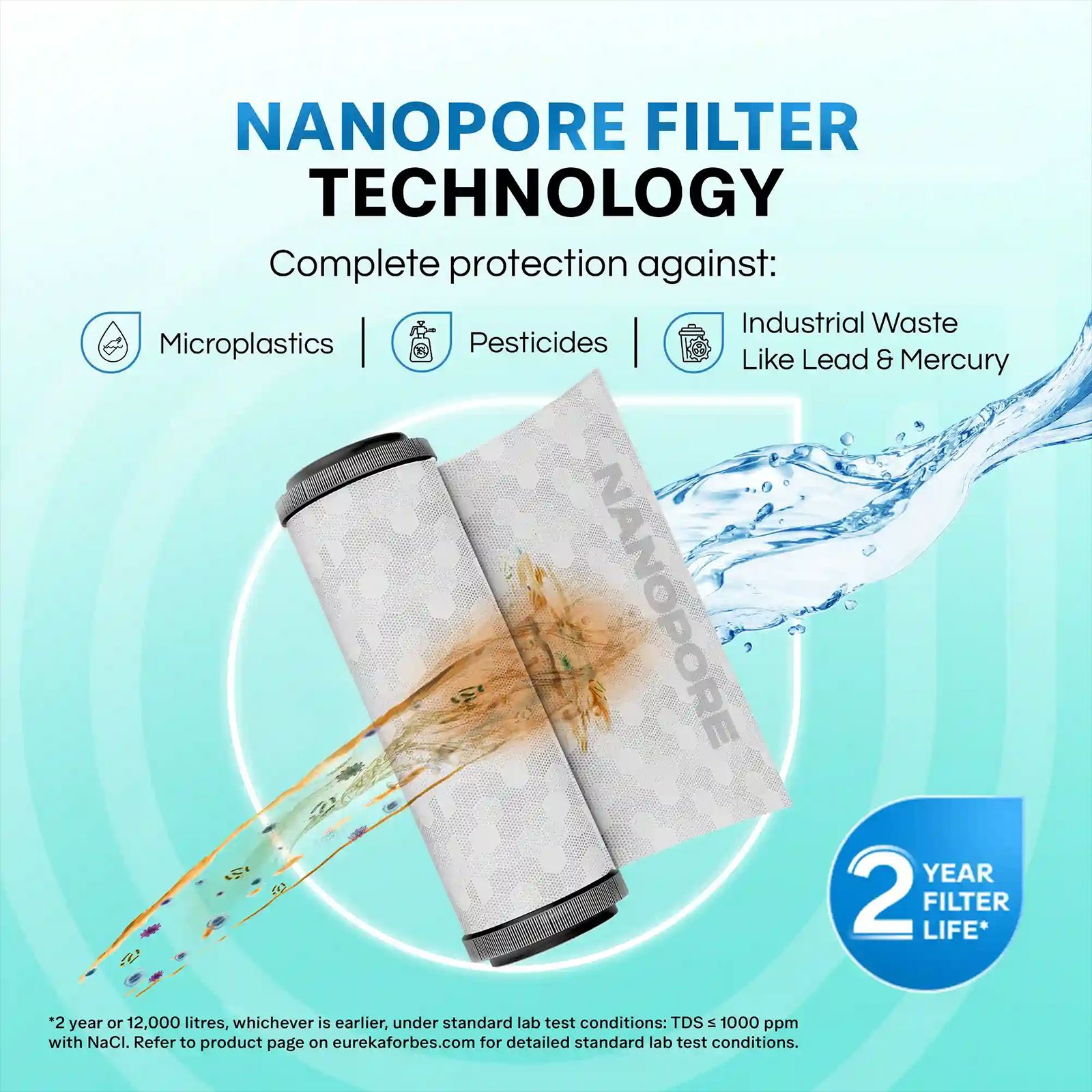 Aquaguard Enrich Astor 5L RO + UV + Alkaline 2X Water Purifier with Mega Sediment Filter (Black) Aquaguard Enrich Astor 5L RO + UV + Alkaline 2X Water Purifier with Mega Sediment Filter (Black)_9