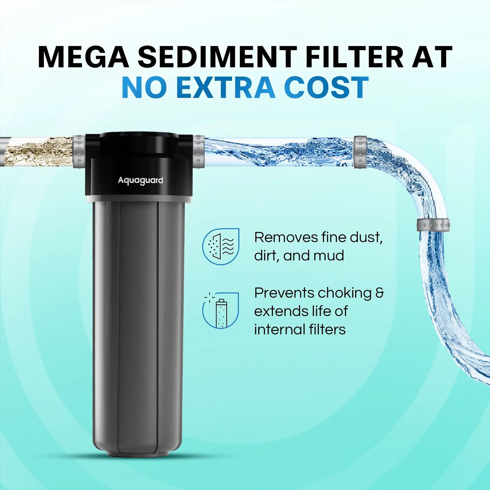Aquaguard Enrich Astor 5L RO + UV + Alkaline 2X Water Purifier with Mega Sediment Filter (Black) Aquaguard Enrich Astor 5L RO + UV + Alkaline 2X Water Purifier with Mega Sediment Filter (Black)_12