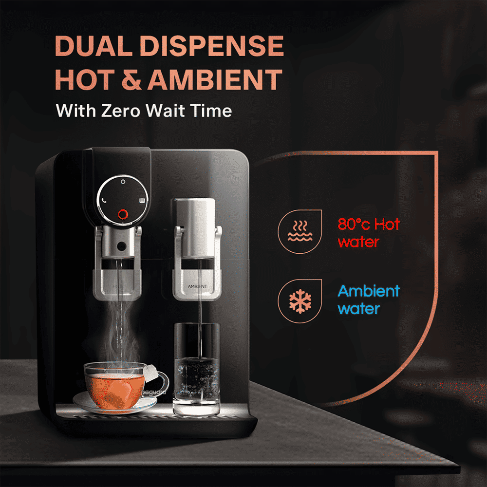 Aquaguard Aspire Blaze 5.6L RO + UV Hot & Cold Water Purifier with NanoPore Filter Technology (Black)_5