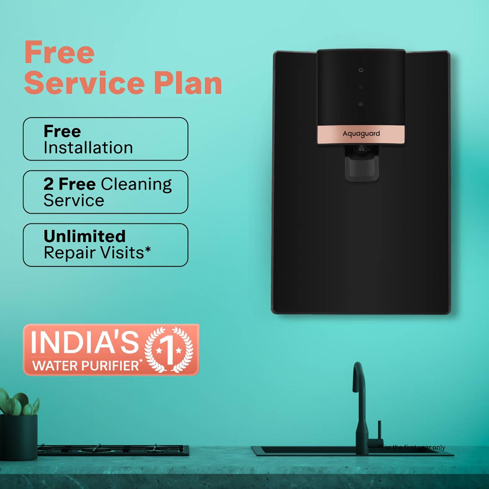 Aquaguard Enrich Neo 6L UF + UV 2X Water Purifier with Mega Sediment Filter (Black) Aquaguard Enrich Neo 6L UF + UV 2X Water Purifier with Mega Sediment Filter (Black)_9