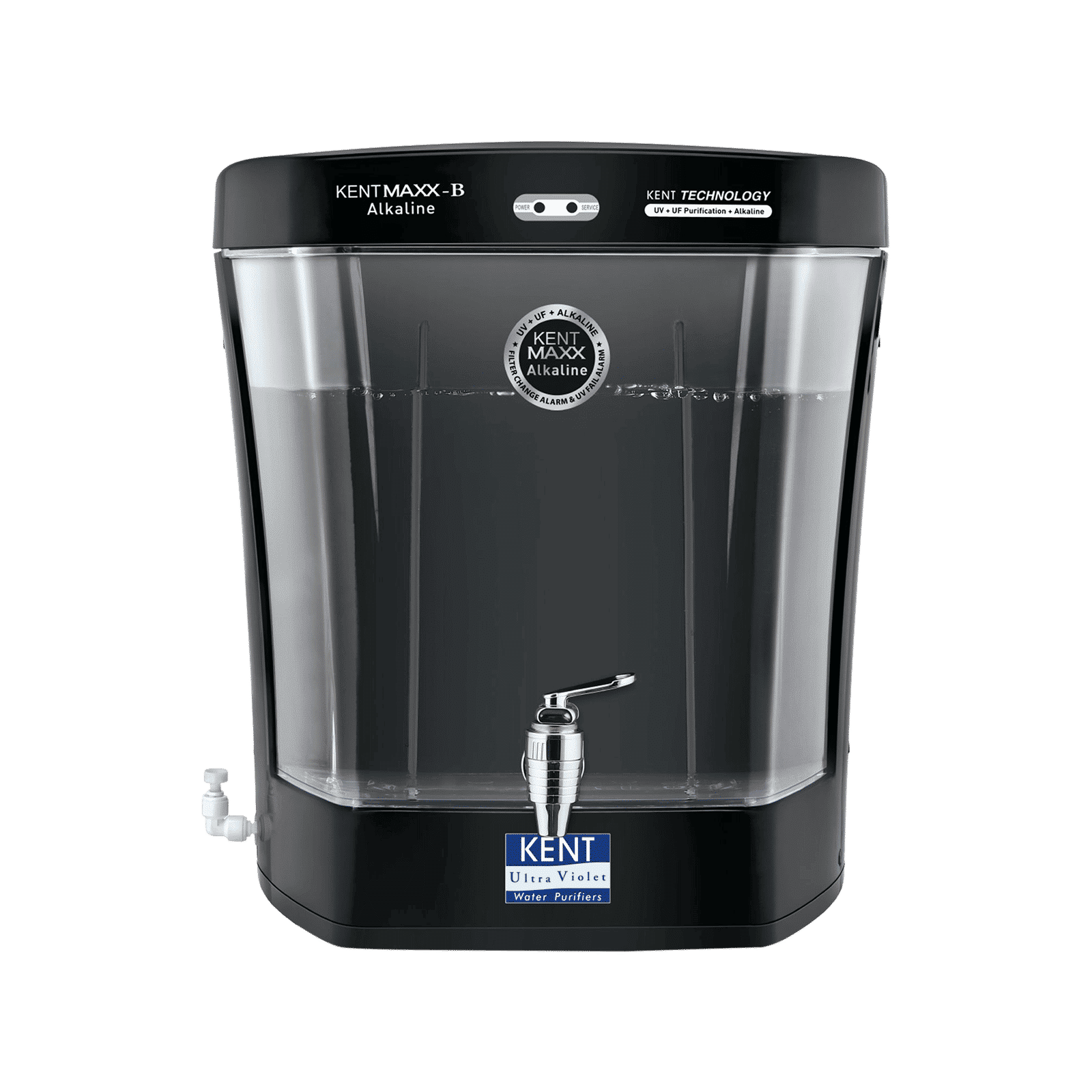 KENT Maxx Alkaline-B 7L UV + UF + Alkaline Water Purifier with Computer Controlled Operations (Black) KENT Maxx Alkaline-B 7L UV + UF + Alkaline Water Purifier with Computer Controlled Operations (Black)_1