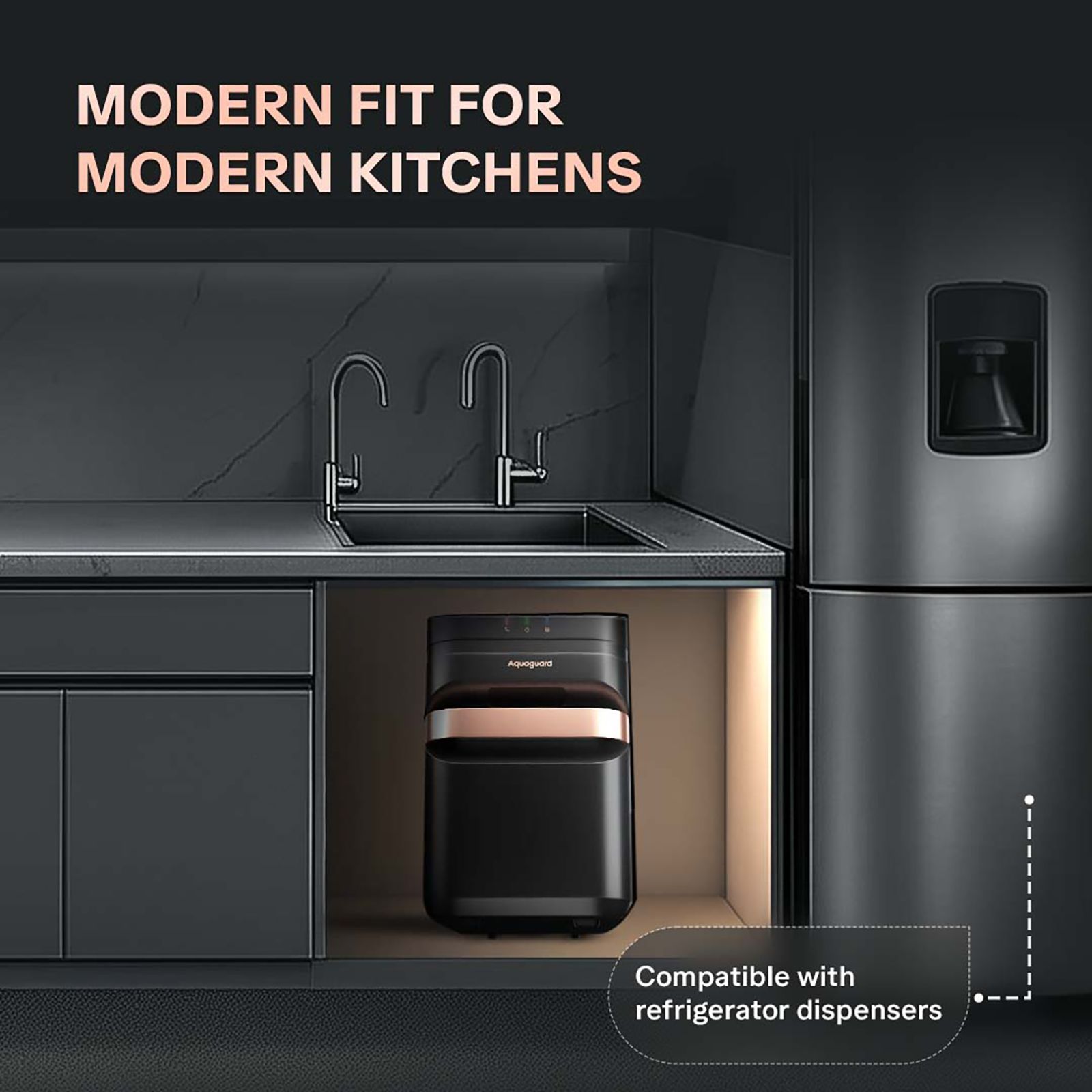 Aquaguard Aspire Designo UTC 7L UV + UF Water Purifier with Water Saving Technology (Black)_7