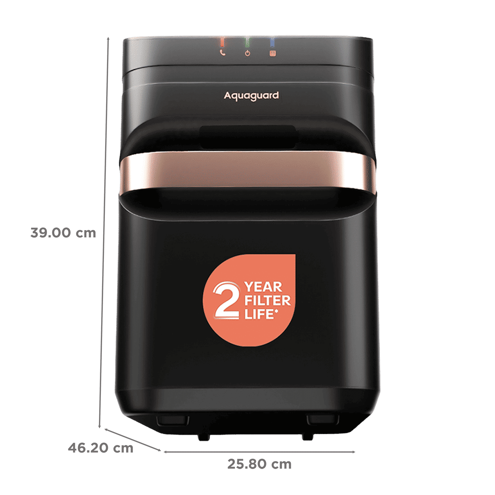 Aquaguard Aspire Designo UTC 7L UV + UF Water Purifier with Water Saving Technology (Black)_2