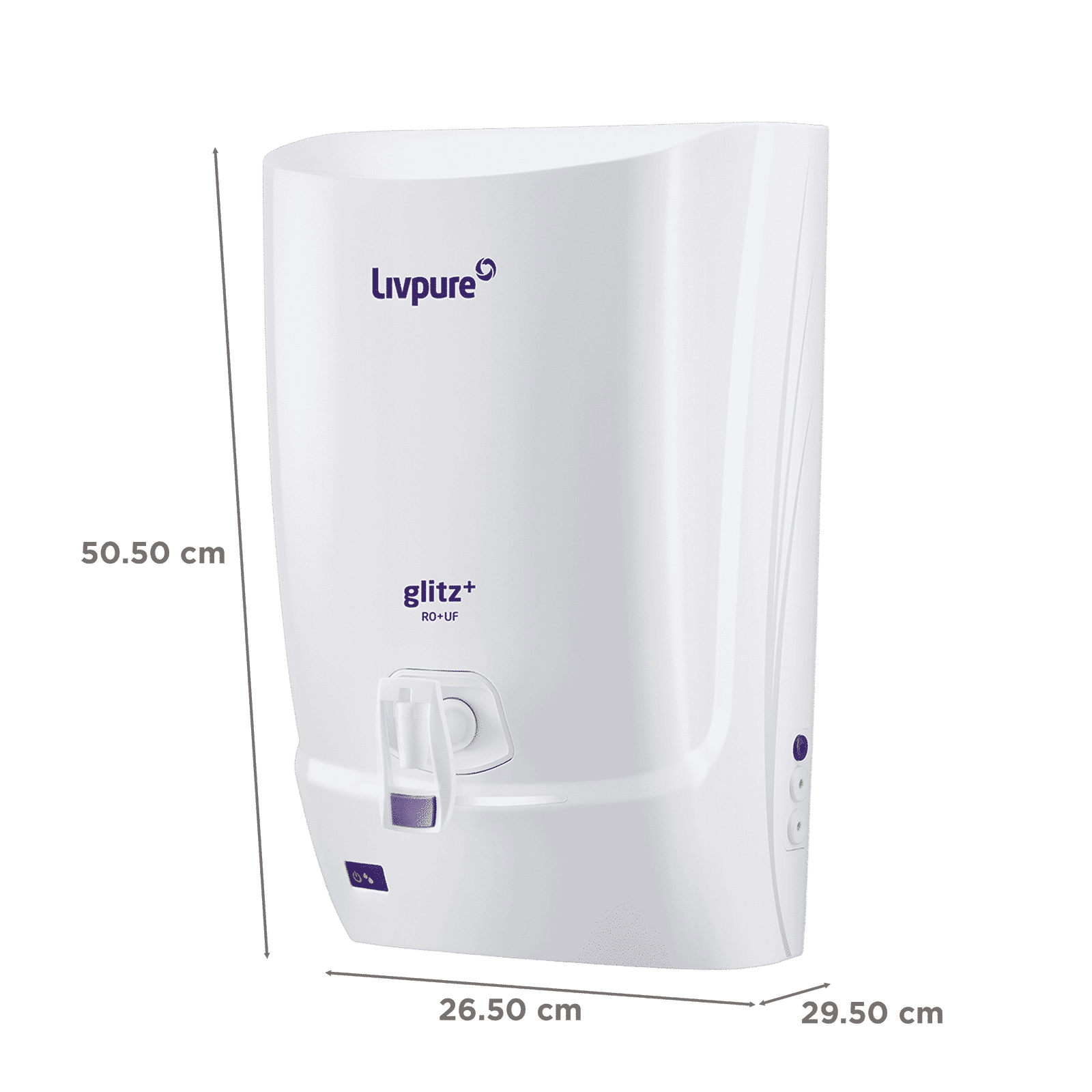 Livepure Glitz Plus 7L RO + UF + UV Water Purifier with Silver Impregnated Post Carbon Filter (White) Livepure Glitz Plus 7L RO + UF + UV Water Purifier with Silver Impregnated Post Carbon Filter (White)_2