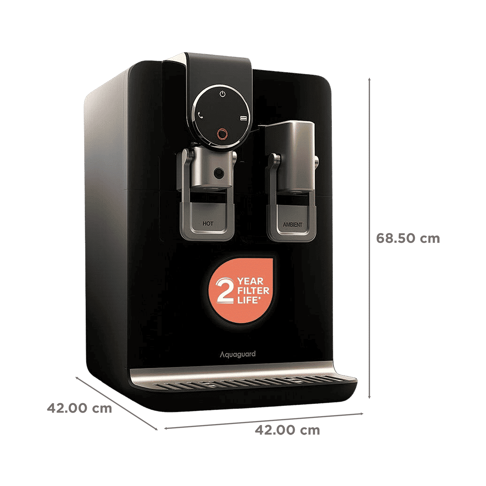 Aquaguard Blaze 5.6L UV + UF Hot & Cold Water Purifier with NanoPore 2X Filter Technology (Black)_2