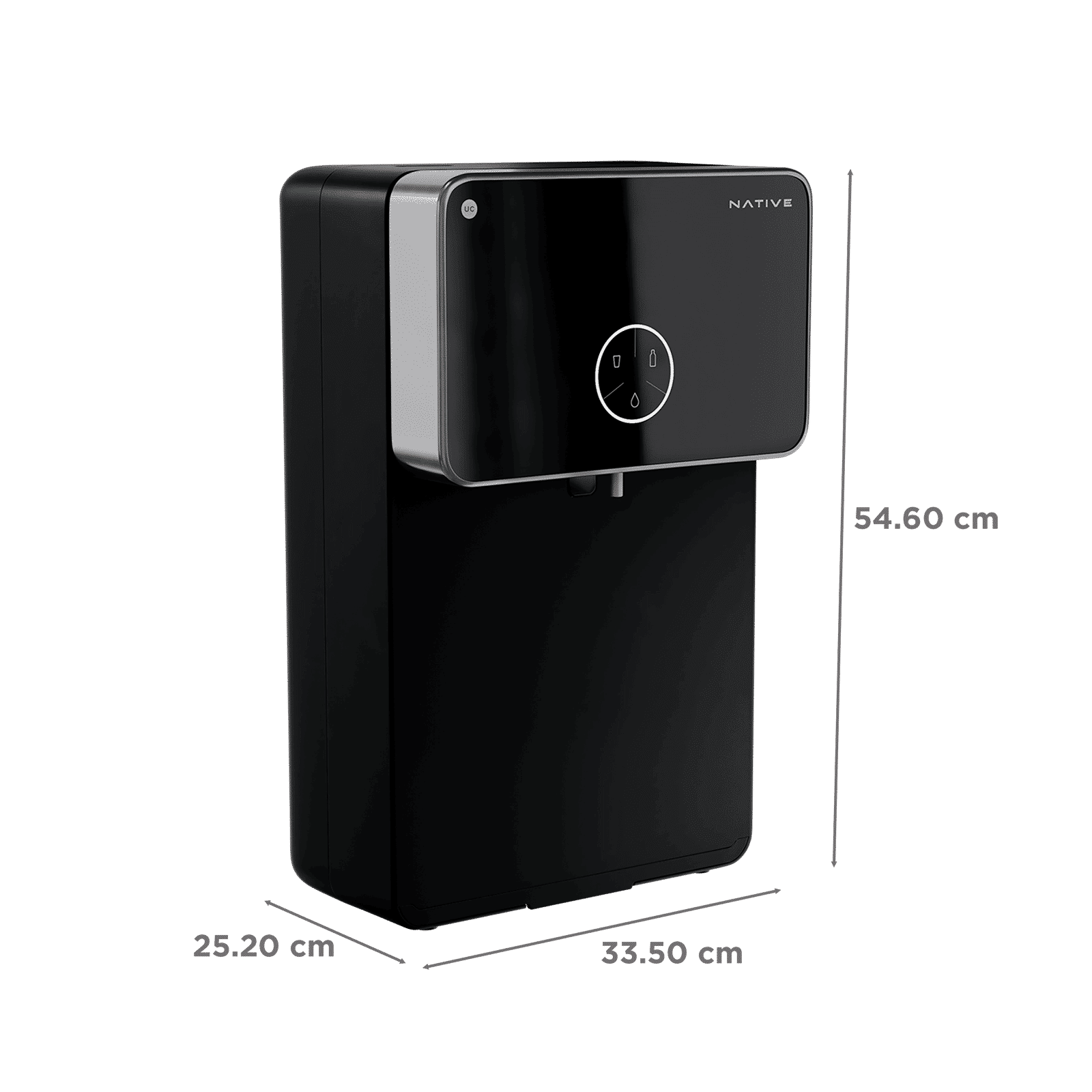 Native by UC M2 Pro 8L RO + UV + Alkaline + Mineraliser + Copper Water Purifier with 10-Stage Smart Water Purifier (Black)_2