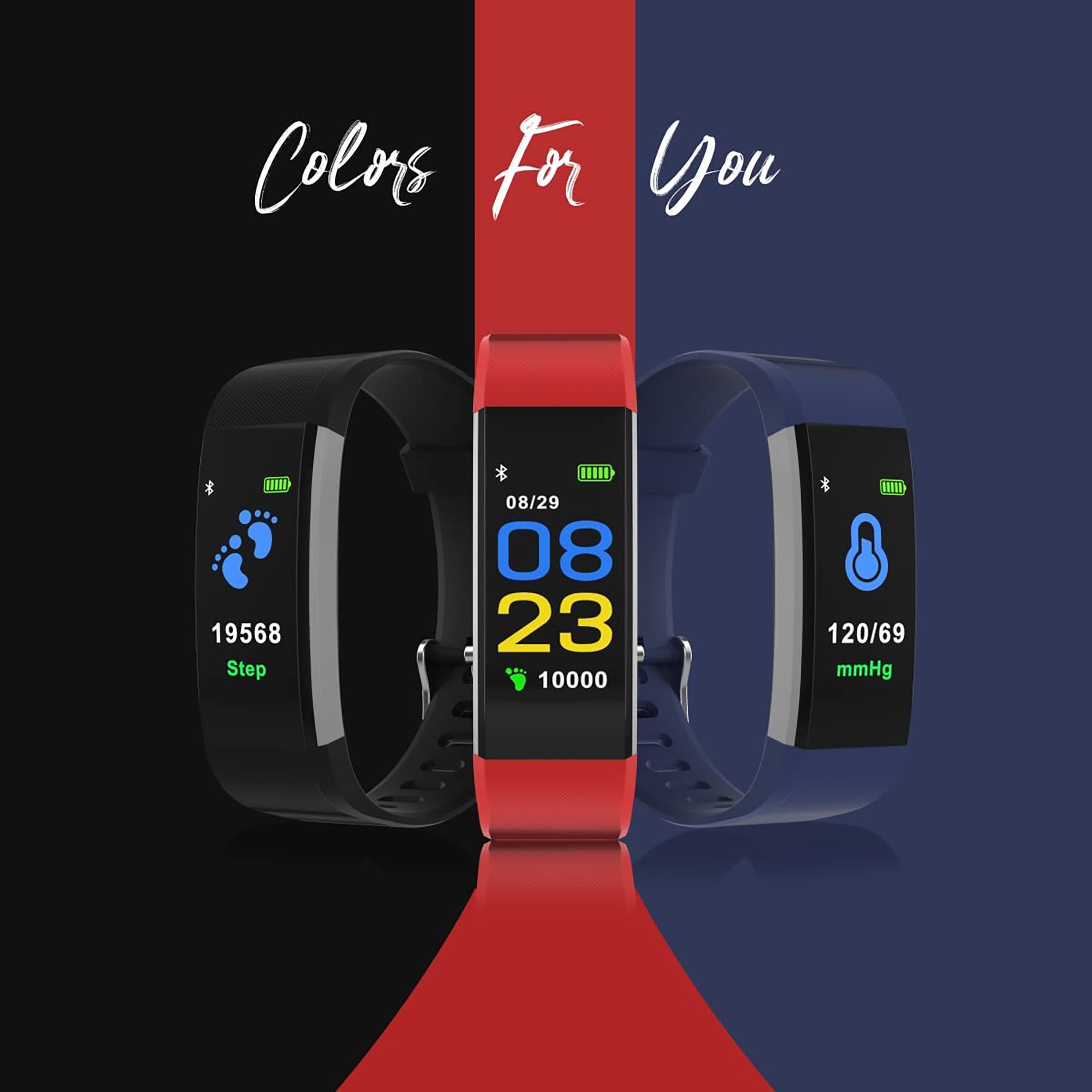 PORTRONICS Kronos X3 Smart Band with Steps Tracker (0.96 Inch Digital Display, IP67 Water Resistant, Black Strap)_10