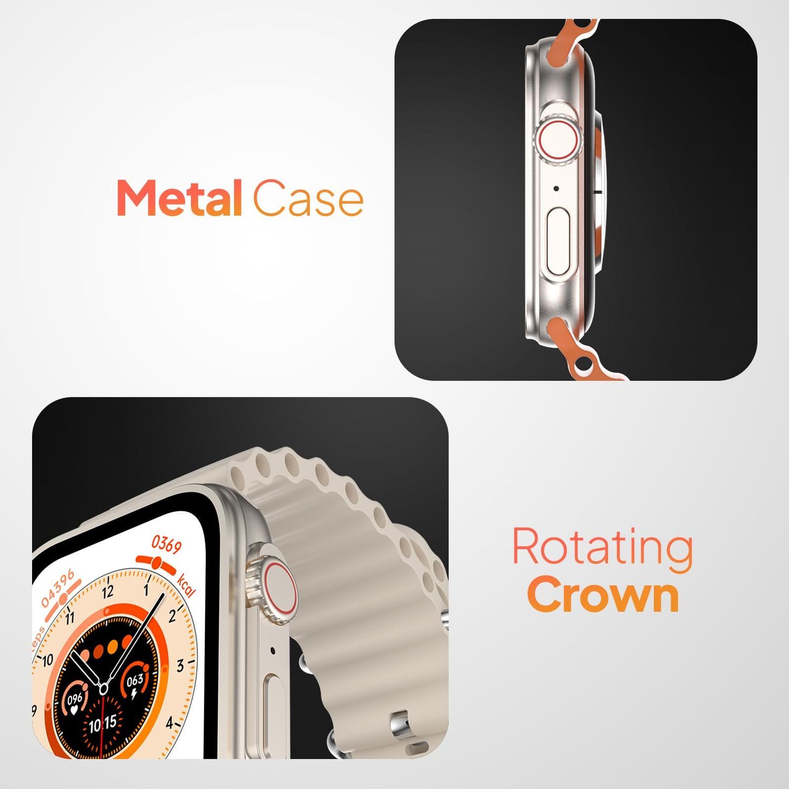 FIRE-BOLTT Gladiator Ocean Smartwatch with Bluetooth Calling (49.7mm Display, IP67 Water Resistant, Light Gold Strap)_6