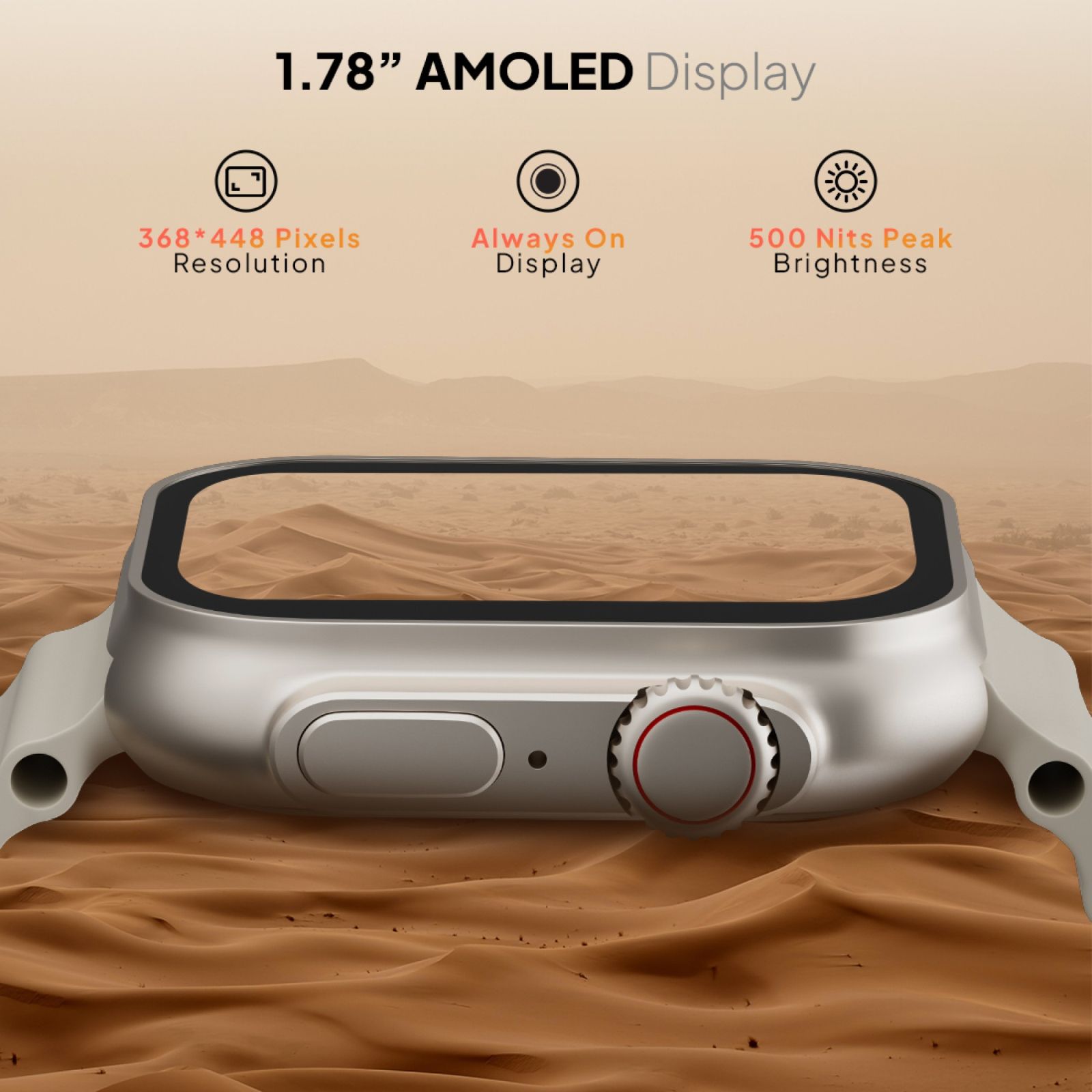 FIRE-BOLTT Supernova Smartwatch with Bluetooth Calling (45.2mm AMOLED Display, IP67 Water Resistant, Light Gold Strap) FIRE-BOLTT Supernova Smartwatch with Bluetooth Calling (45.2mm AMOLED Display, IP67 Water Resistant, Light Gold Strap)_2