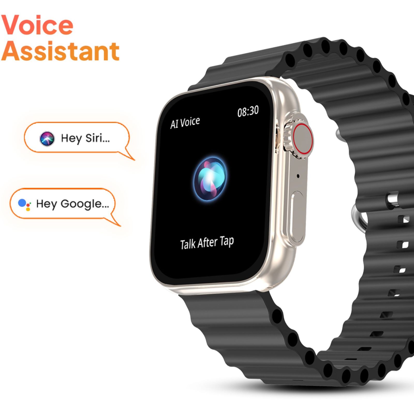 FIRE-BOLTT Supernova Smartwatch with Bluetooth Calling (45.2mm AMOLED Display, IP67 Water Resistant, Gold Black Strap)_5