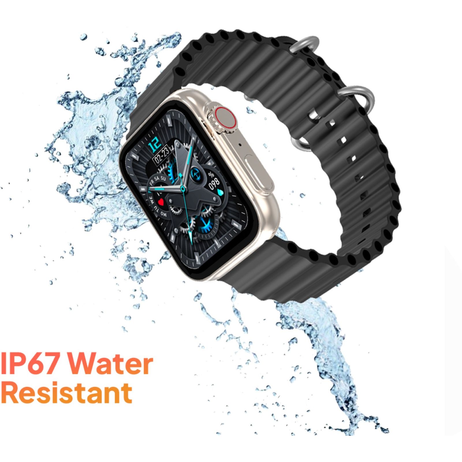 FIRE-BOLTT Supernova Smartwatch with Bluetooth Calling (45.2mm AMOLED Display, IP67 Water Resistant, Gold Black Strap)_6